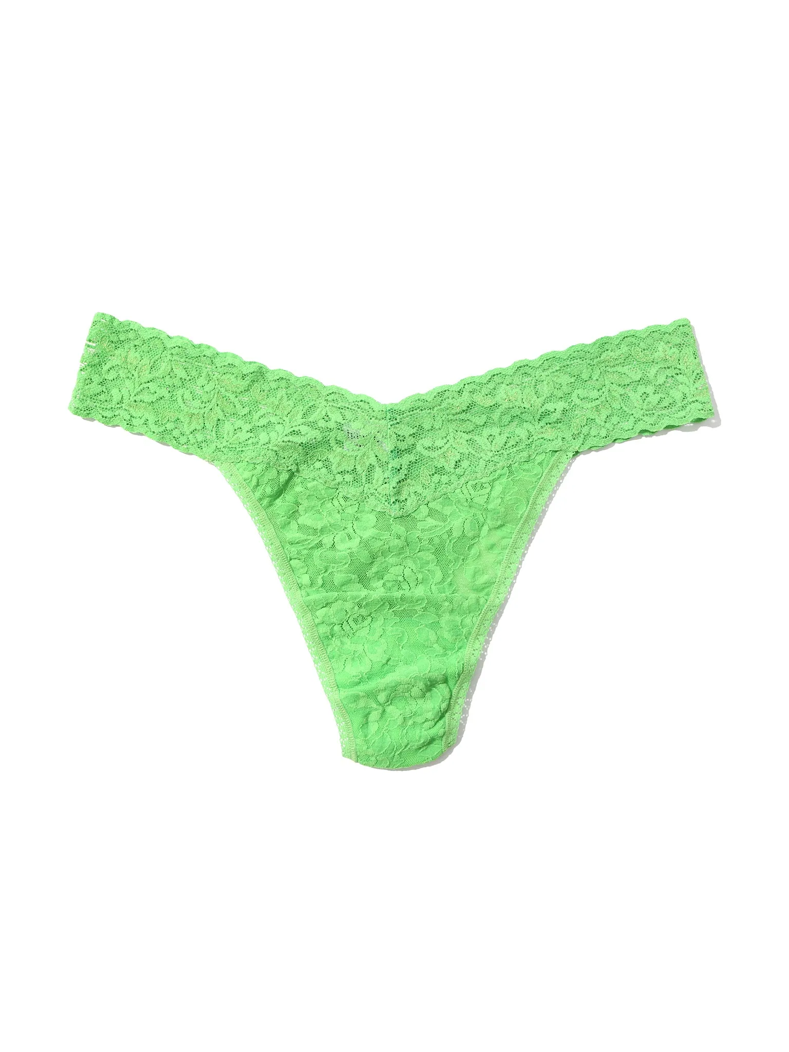 Signature Lace® Original Rise Thong Lucky Me Green sold by Hanky Panky product image thumbnail 4