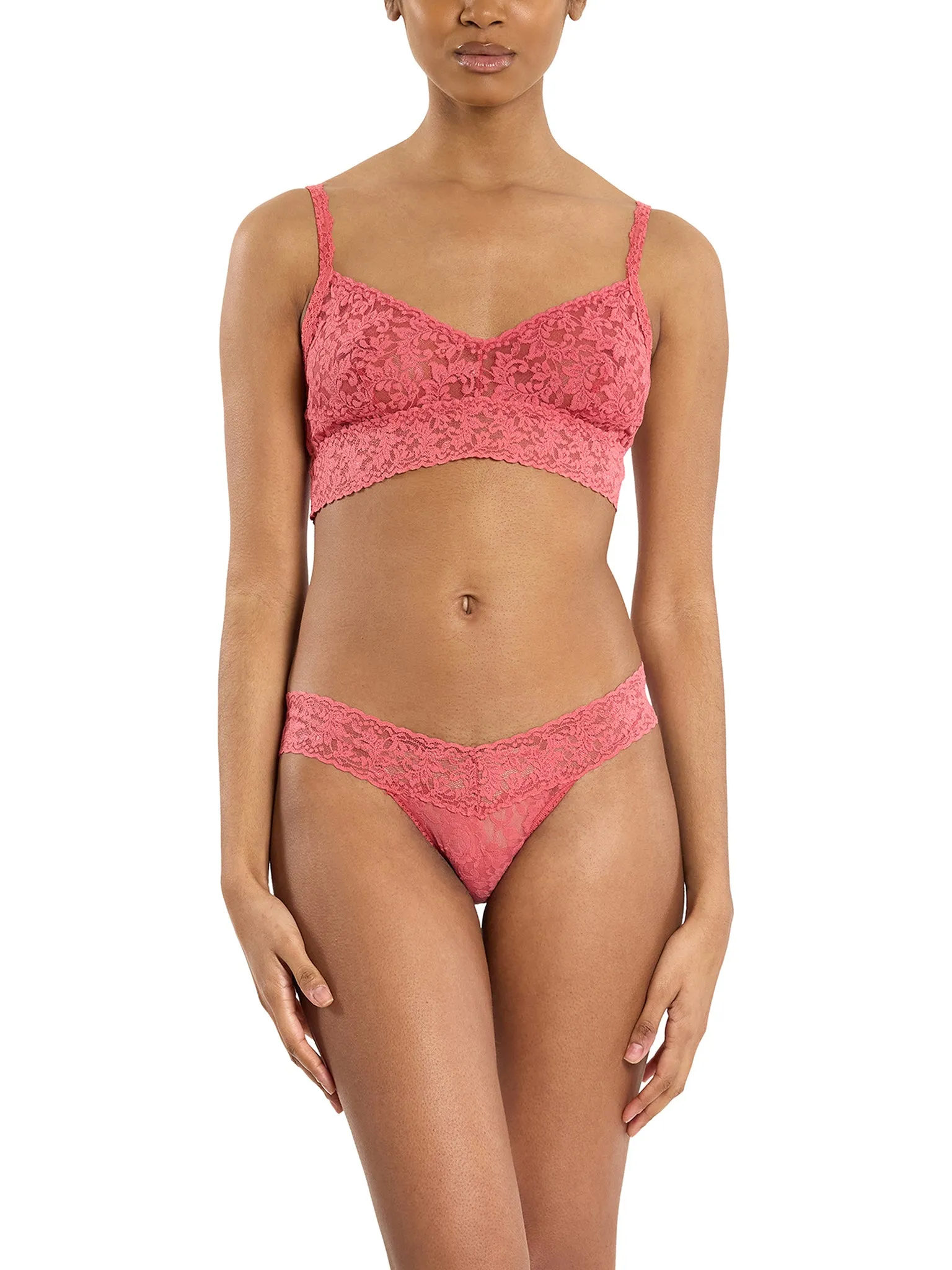 4911® Signature Lace® Low Rise Thong Naples Red sold by Hanky Panky product image thumbnail 3