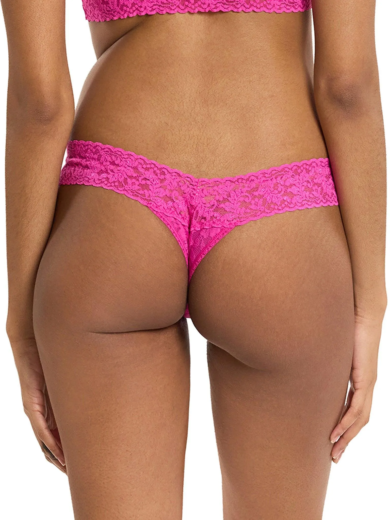 4911 Signature Lace® Low Rise Thong Marmalade Pink - Black Friday Sale sold by Hanky Panky product image thumbnail 2