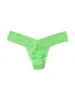 Signature Lace® Low Rise Thong Lucky Me Green sold by Hanky Panky