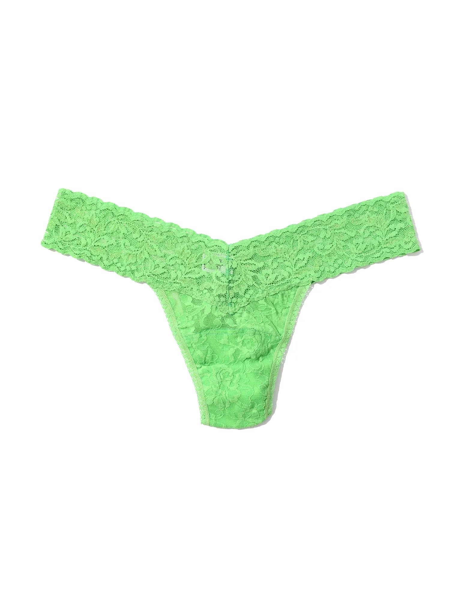 4911 Signature Lace® Low Rise Thong Lucky Me Green - Black Friday Sale sold by Hanky Panky product image thumbnail 4