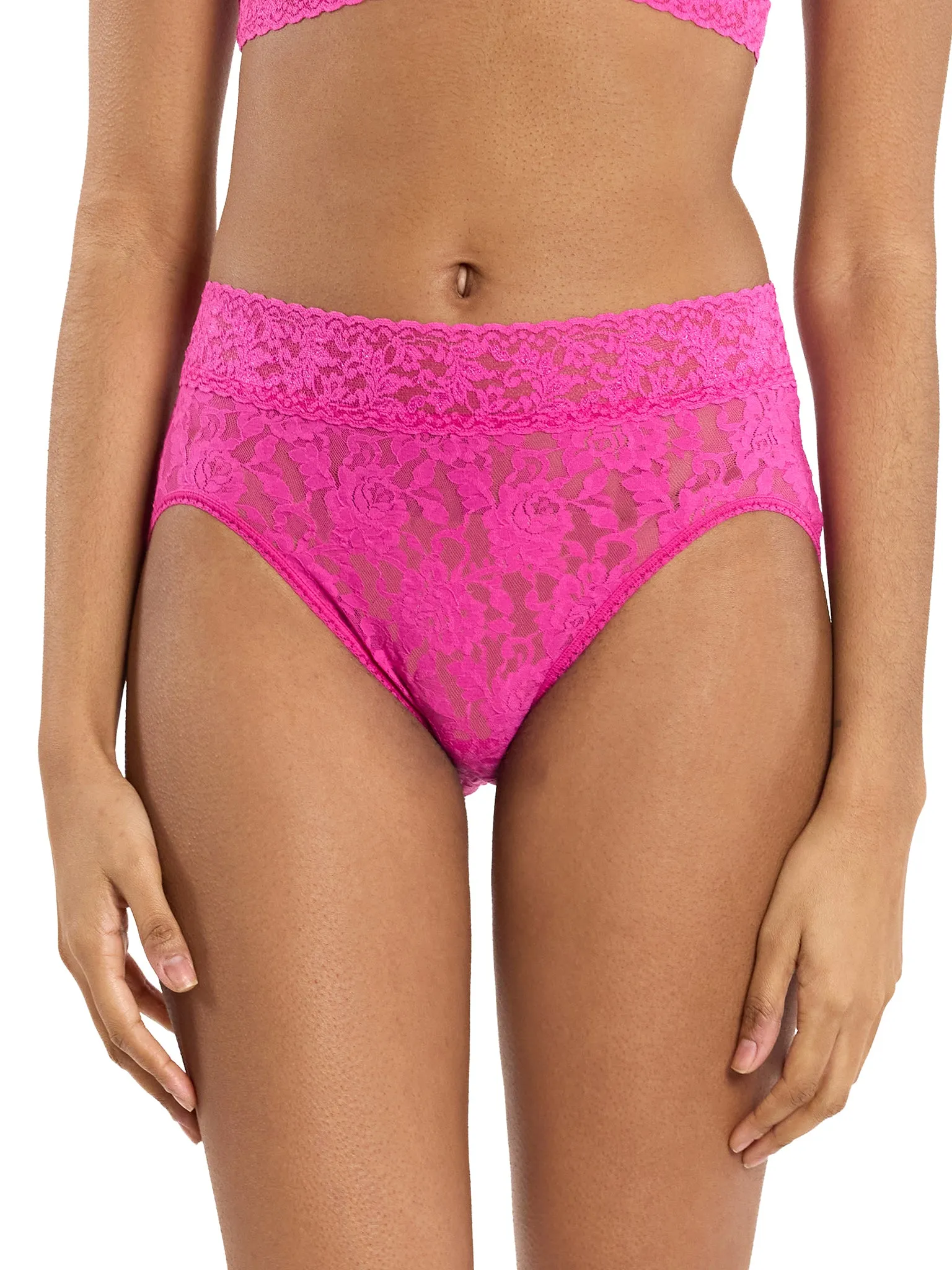 Signature Lace® French Brief Marmalade Pink Black Friday Sale sold by Hanky Panky