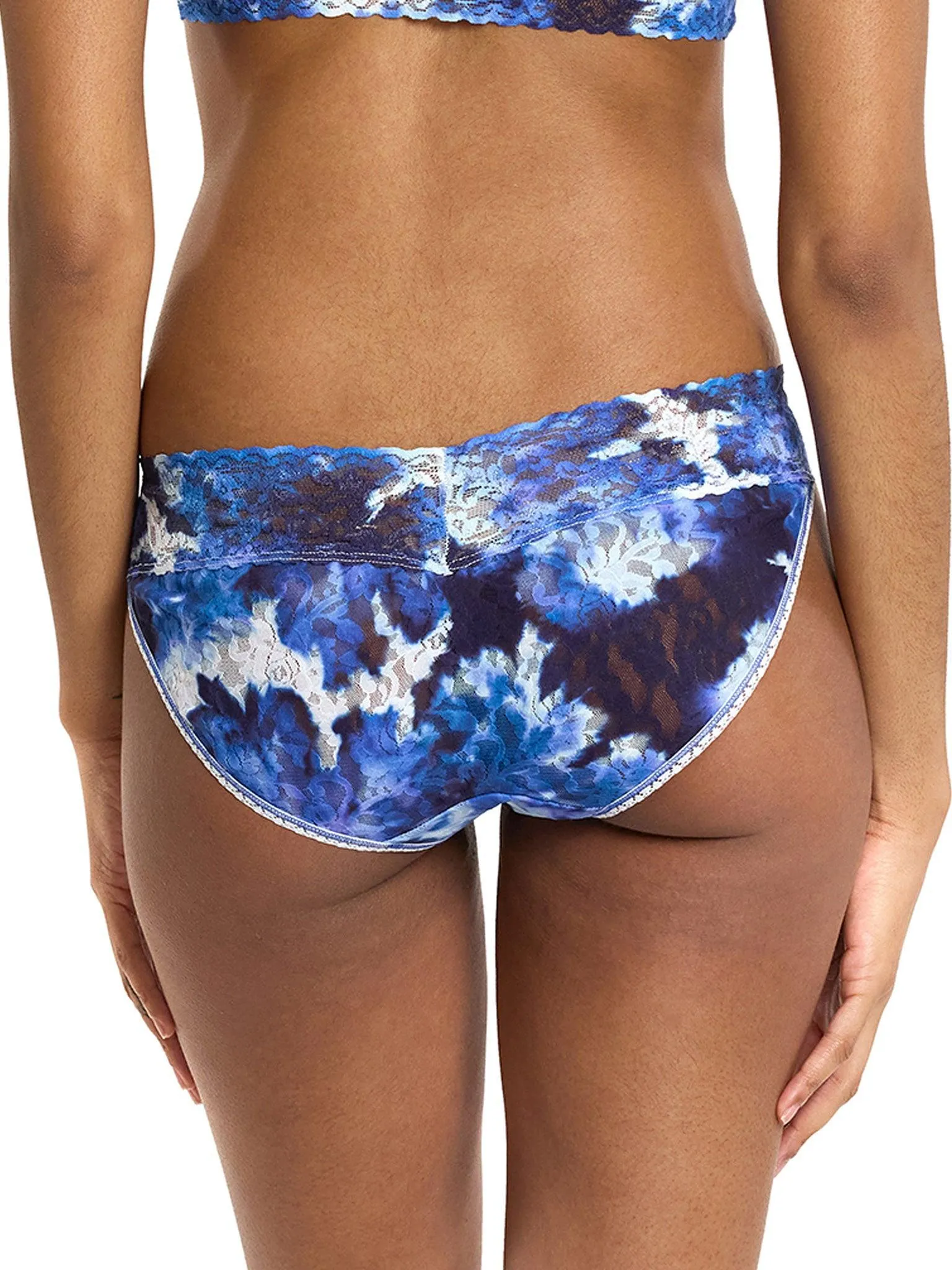 Printed Signature Lace® V-Kini Such A Blur Blue Black Friday Sale sold by Hanky Panky product image thumbnail 2