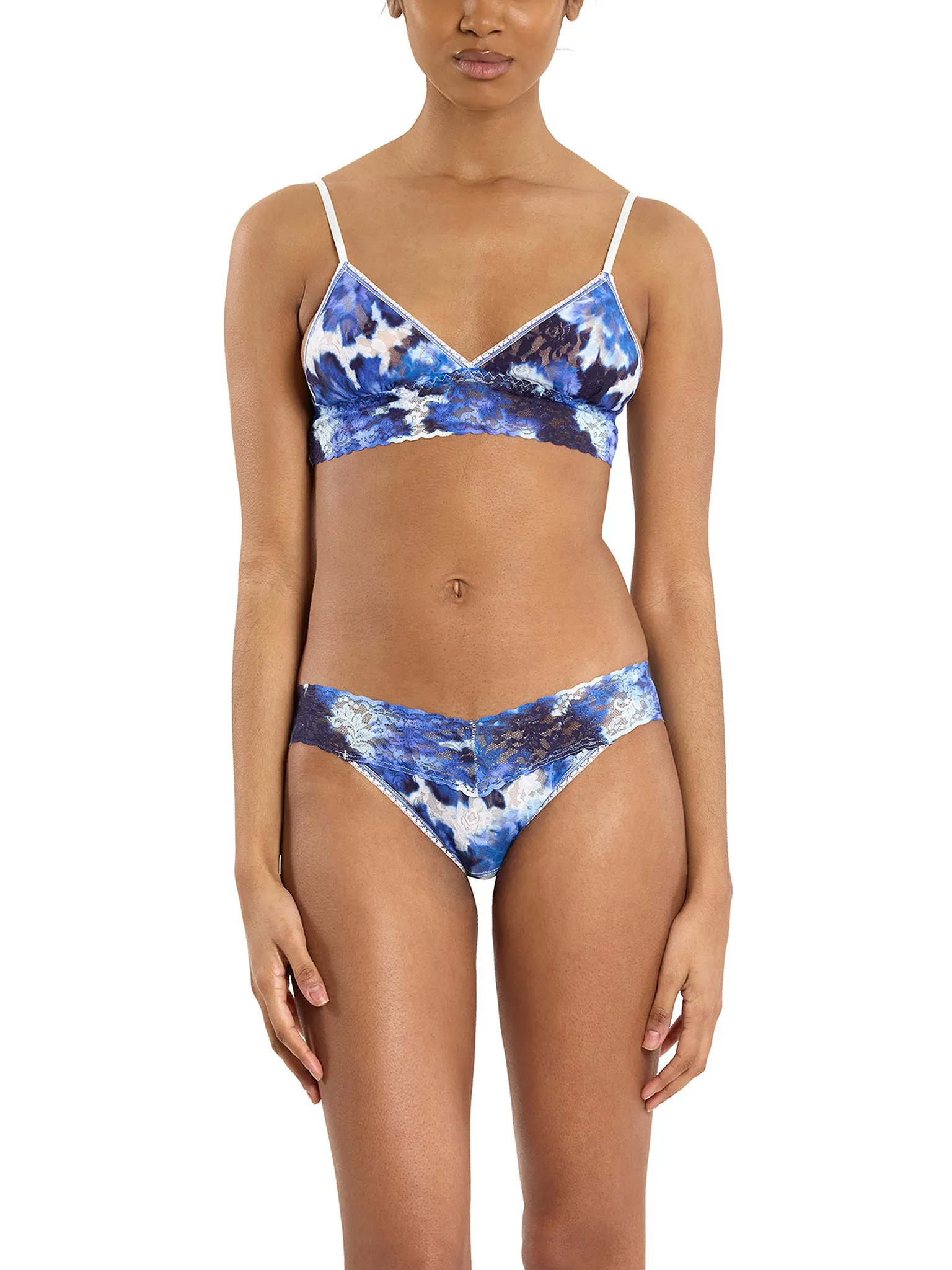 Printed Signature Lace® V-Kini Such A Blur Blue Black Friday Sale sold by Hanky Panky product image thumbnail 3