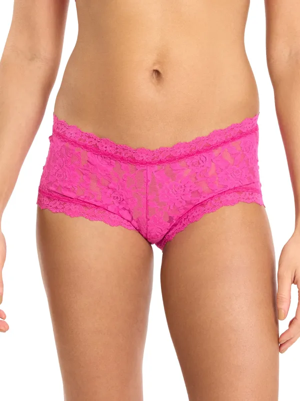 Signature Lace® Boyshort Marmalade Pink sold by Hanky Panky