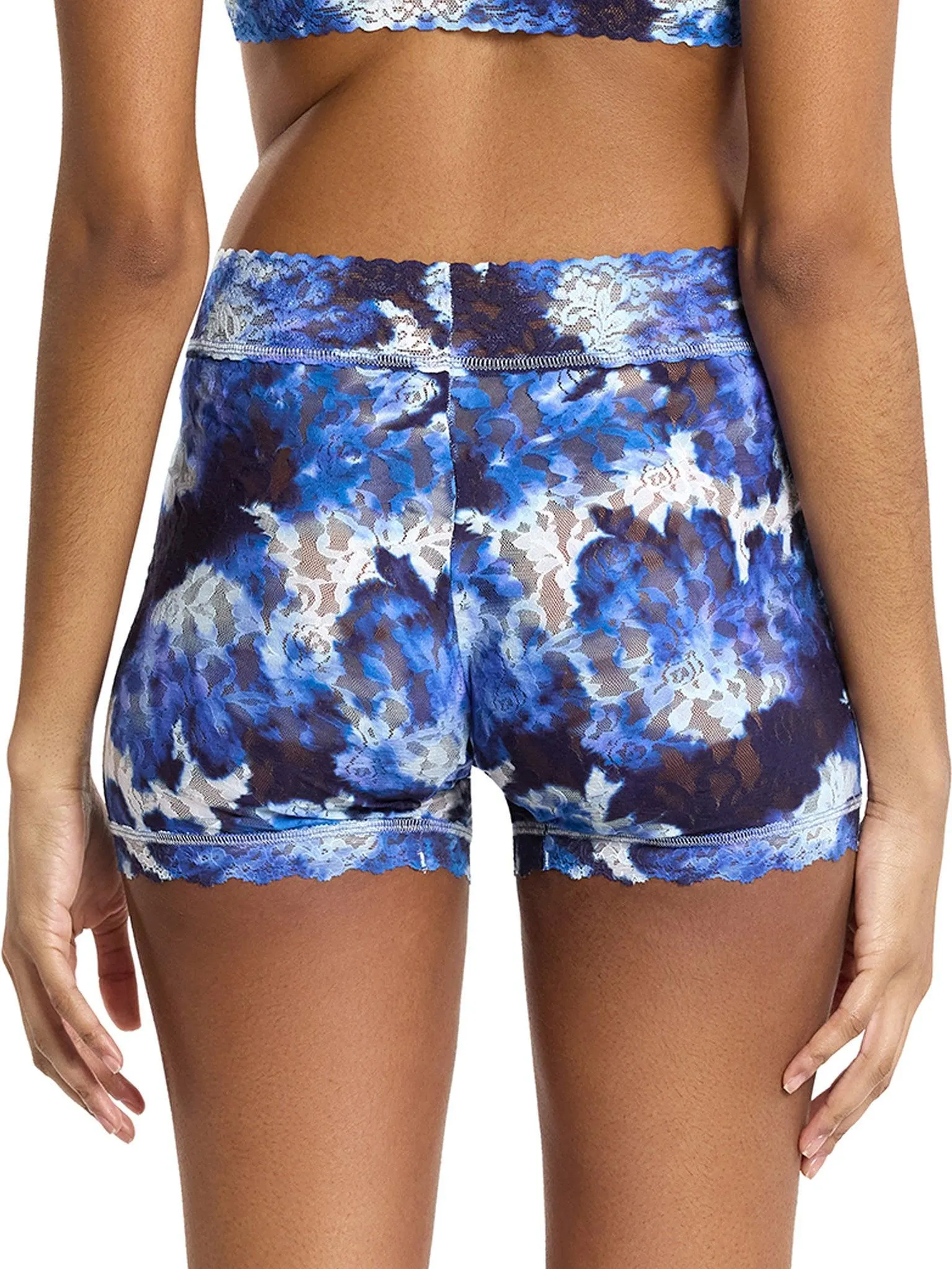Printed Signature Lace® Boxer Brief Such A Blur Blue Sale sold by Hanky Panky product image thumbnail 2
