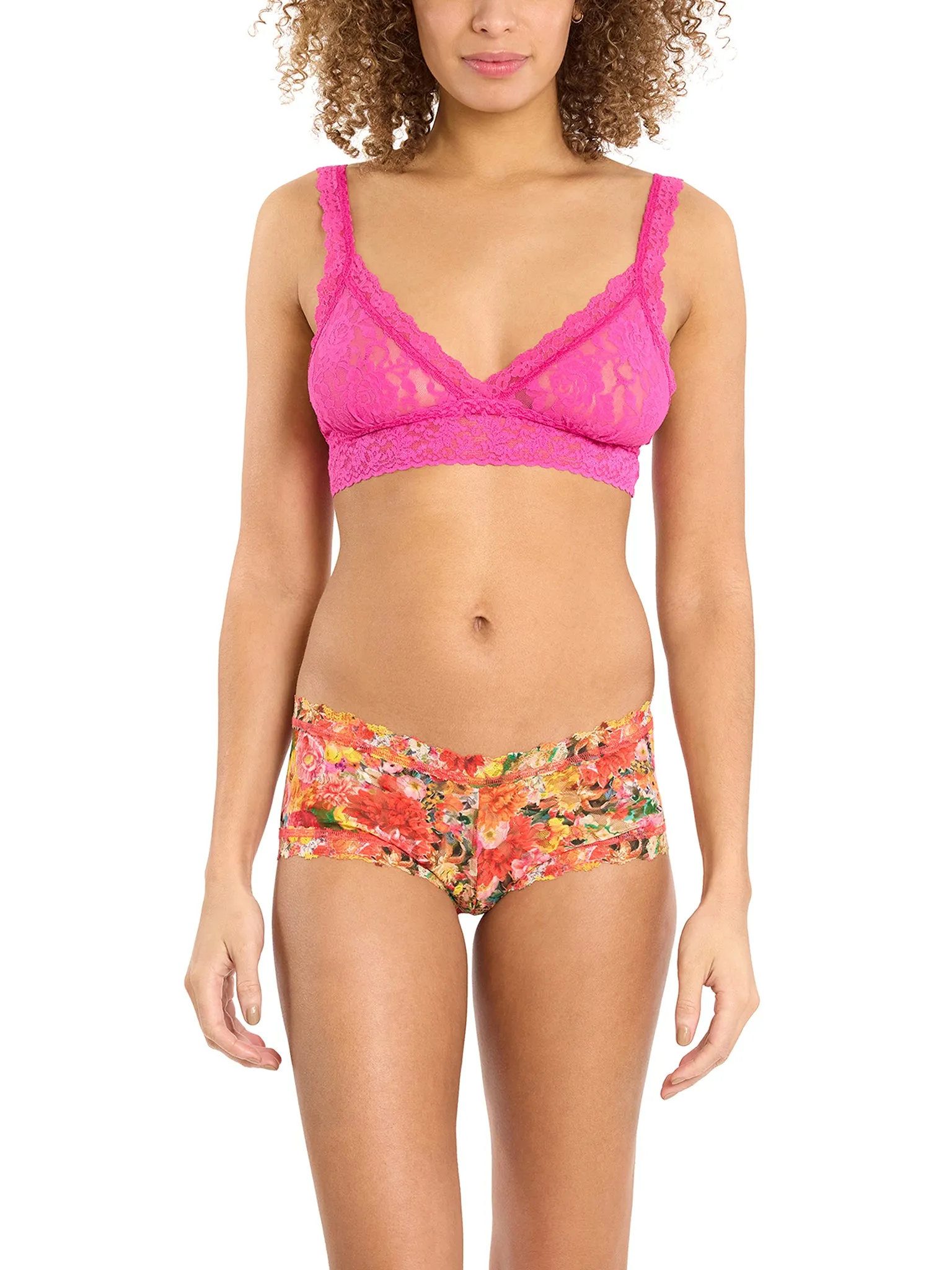 Printed Signature Lace® Boyshort Floramania Pink Sale sold by Hanky Panky product image thumbnail 3