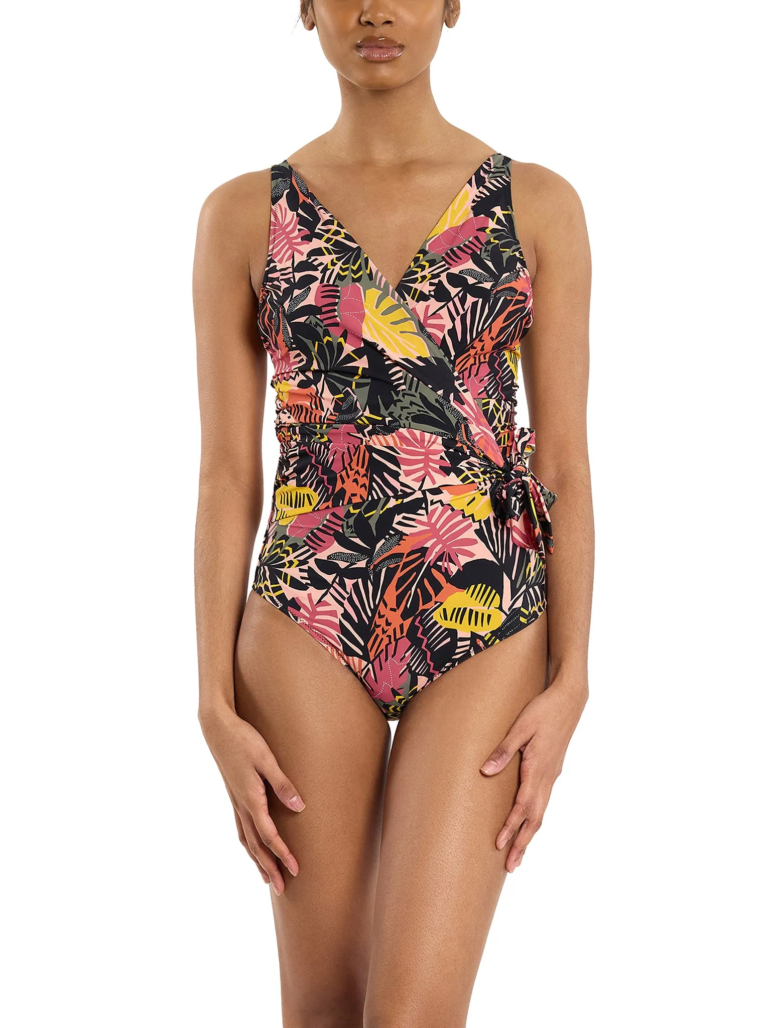 Wide Strap Wrap One Piece Swimsuit Palm Springs Sale sold by Hanky Panky