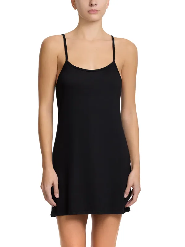 Unwind Chemise Black sold by Hanky Panky