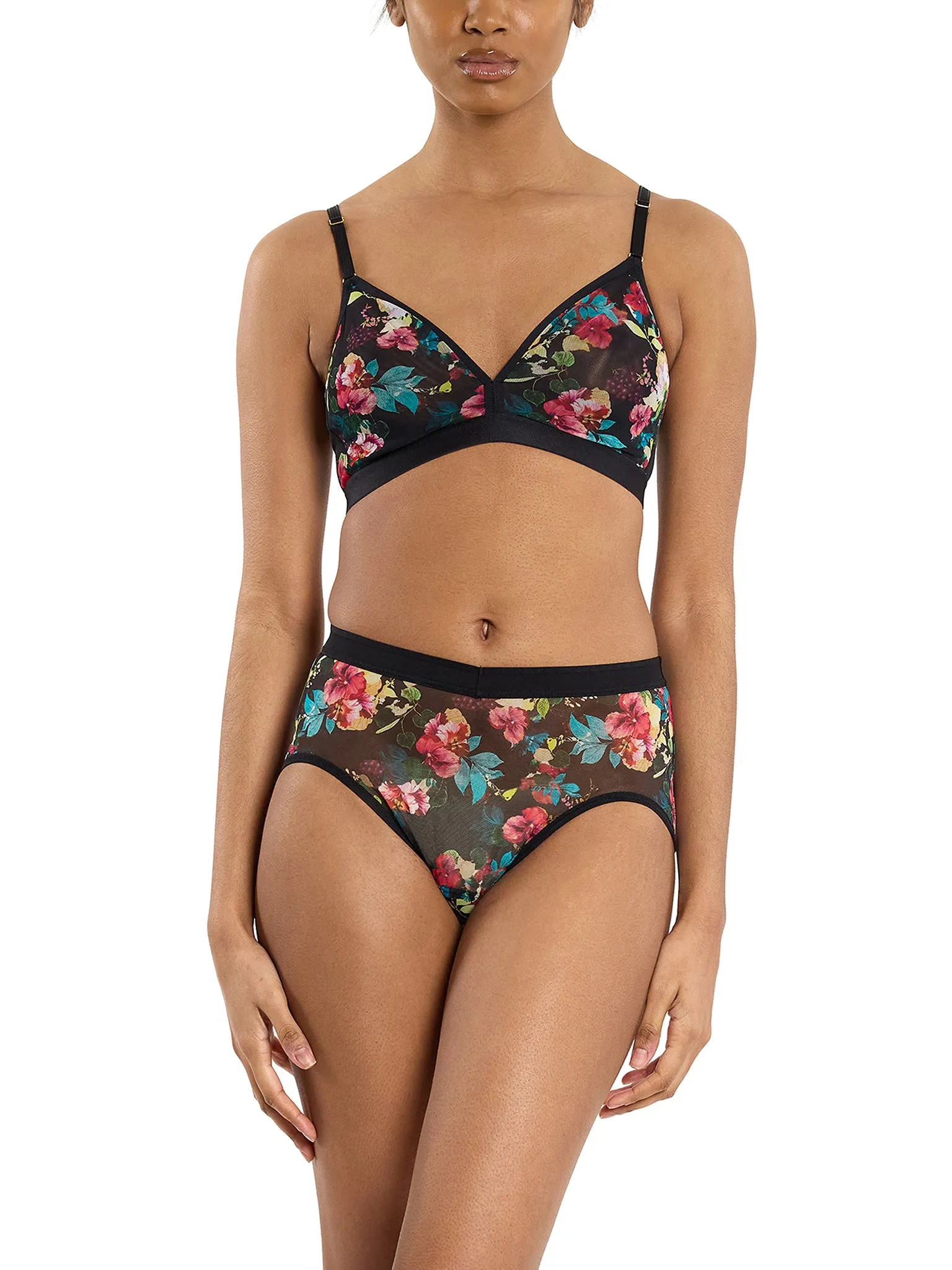 Mesh Triangle Bralette Botanic Romantic Sale sold by Hanky Panky product image thumbnail 4