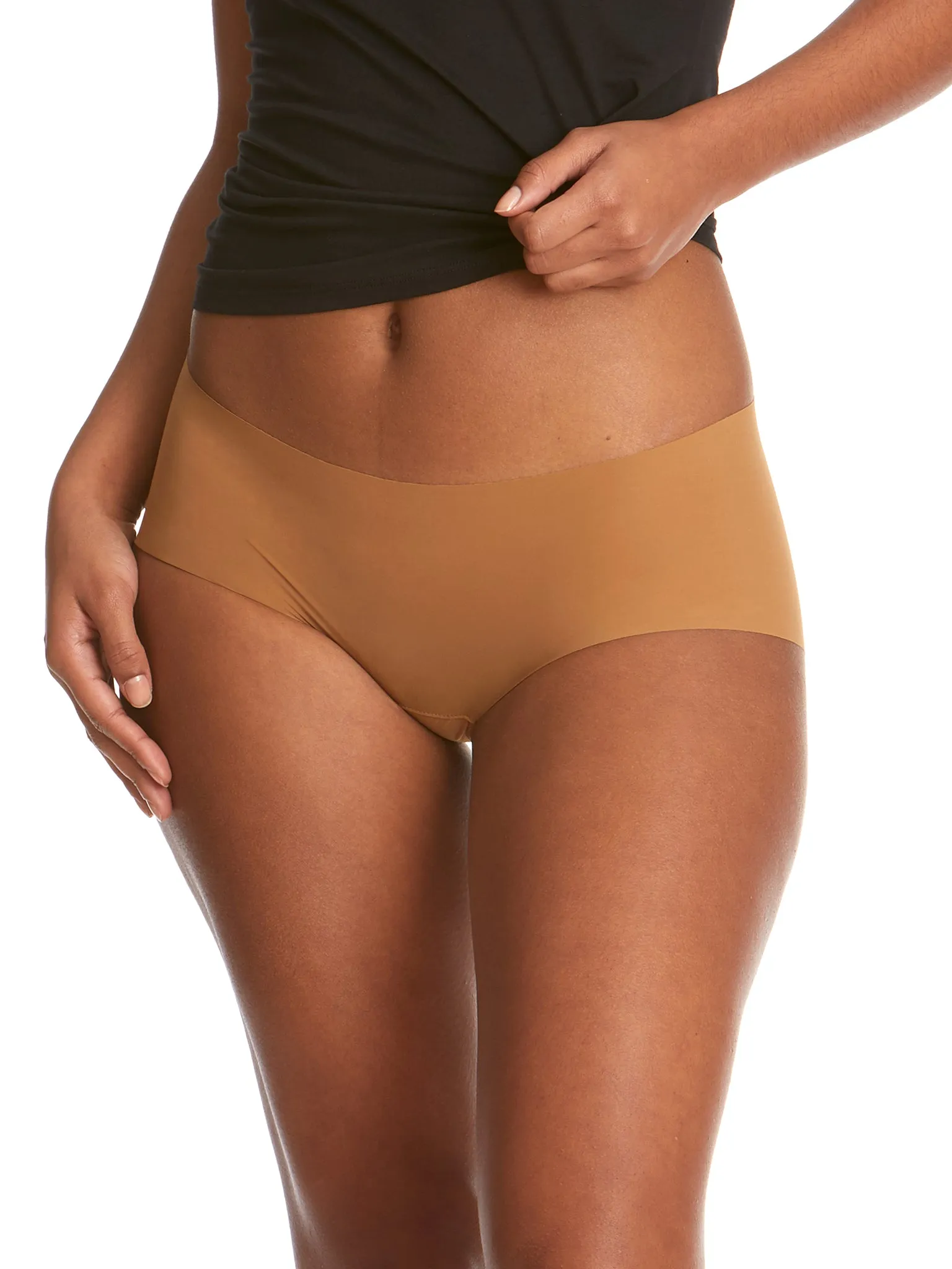 BreatheSoft® Boyshort Toffee sold by Hanky Panky