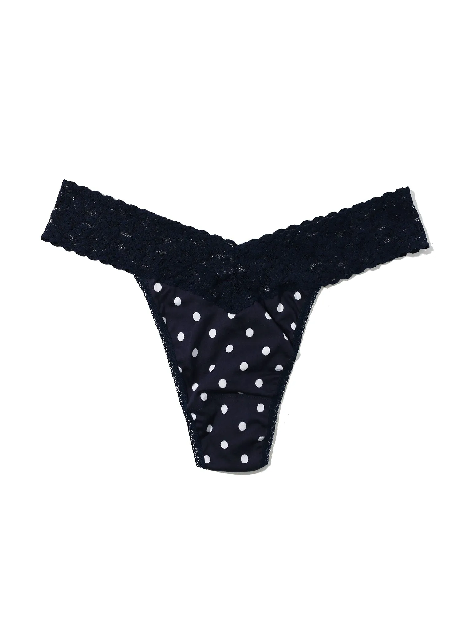 Supima® Cotton Printed Original Rise Thong Full Circle Blue Sale sold by Hanky Panky product image thumbnail 4