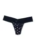 Supima® Cotton Printed Low Rise Thong Full Circle Blue sold by Hanky Panky