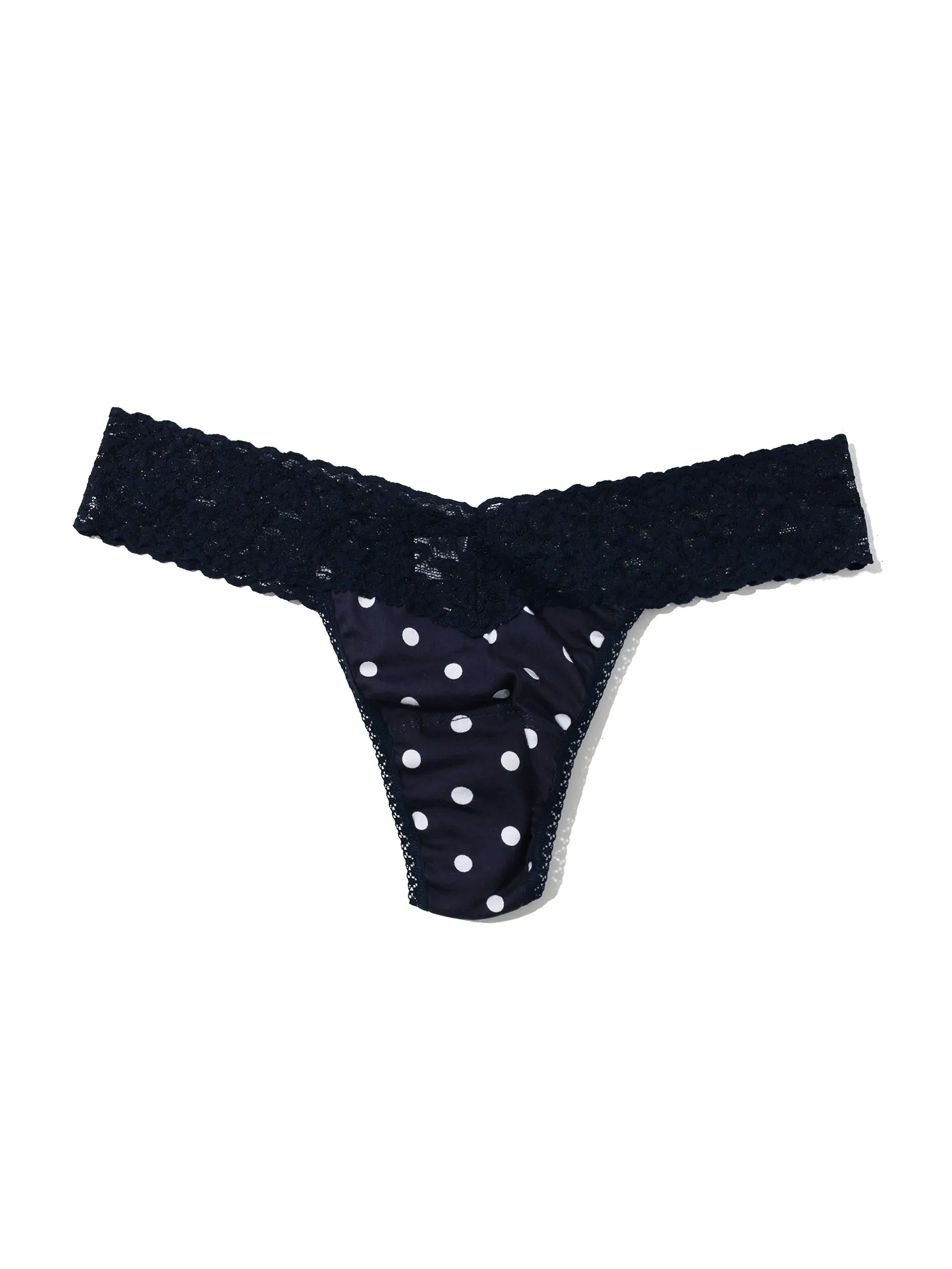 Supima® Cotton Printed Low Rise Thong Full Circle Blue Black Friday Sale sold by Hanky Panky product image thumbnail 5