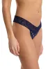 Supima® Cotton Printed Low Rise Thong Full Circle Blue sold by Hanky Panky
