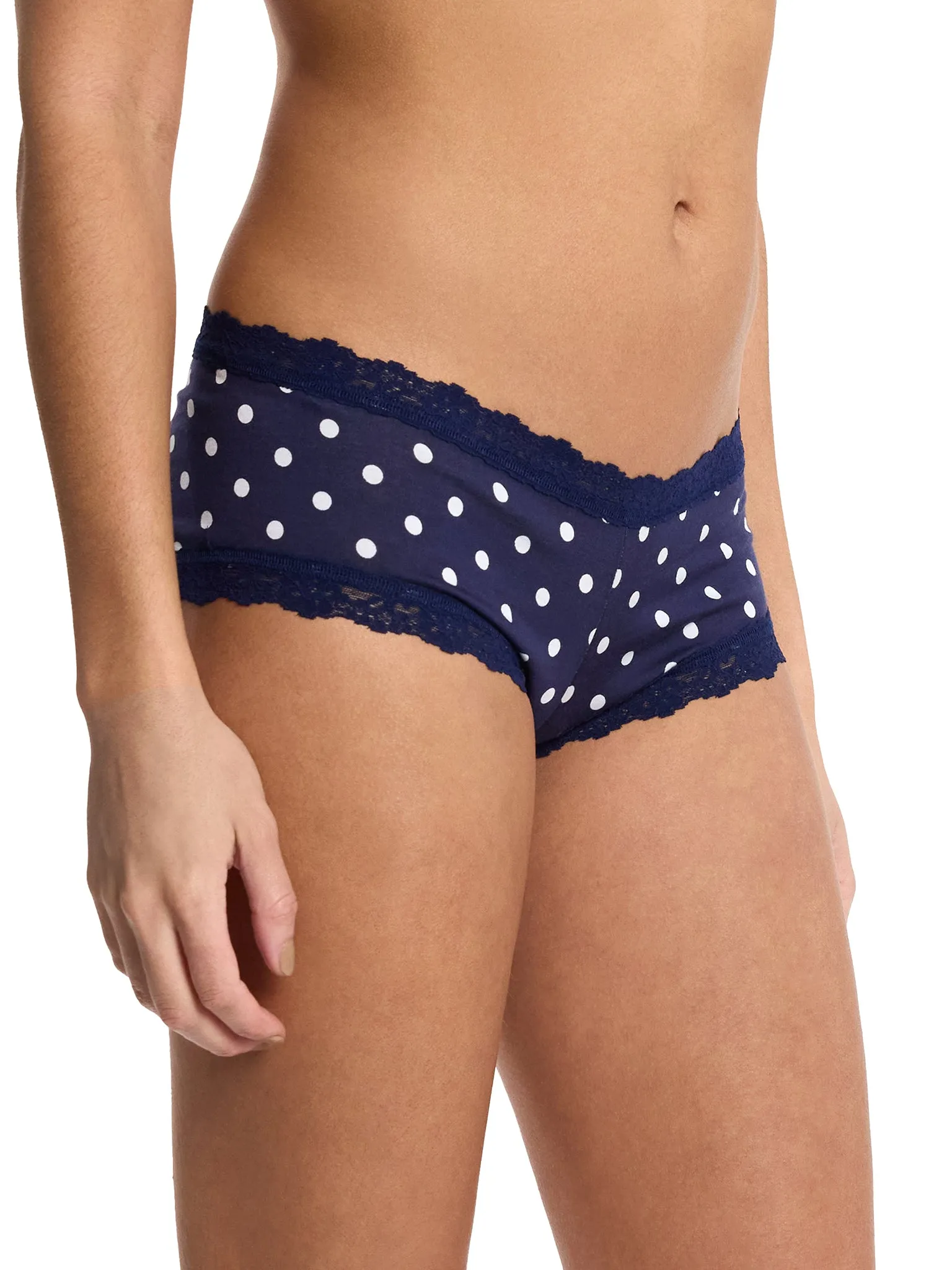 Supima® Cotton Printed Boyshort Full Circle Blue Sale sold by Hanky Panky product image thumbnail 4