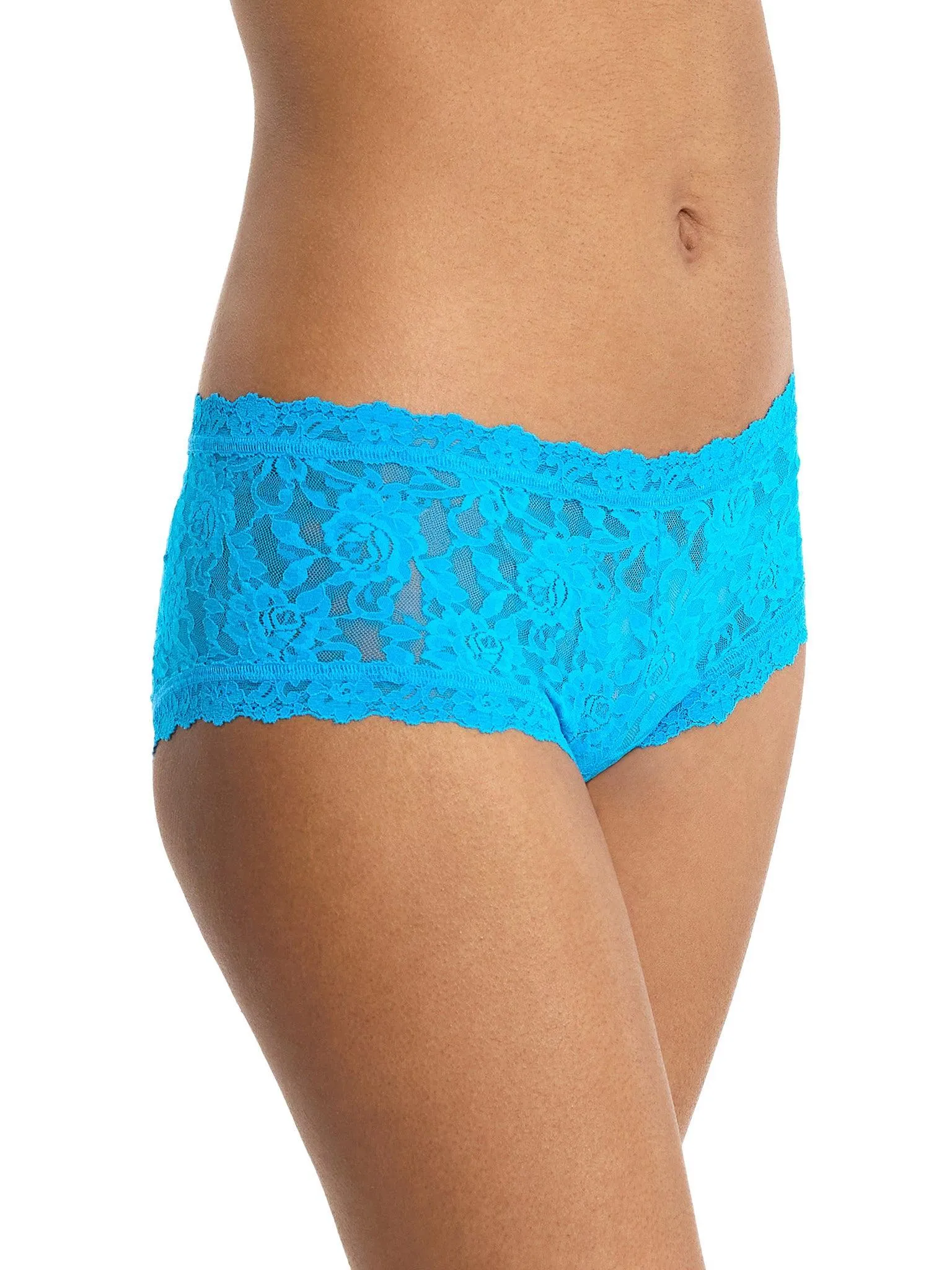 Signature Lace® High Rise Boyshort Mediterranean Sea Blue Sale sold by Hanky Panky product image thumbnail 4
