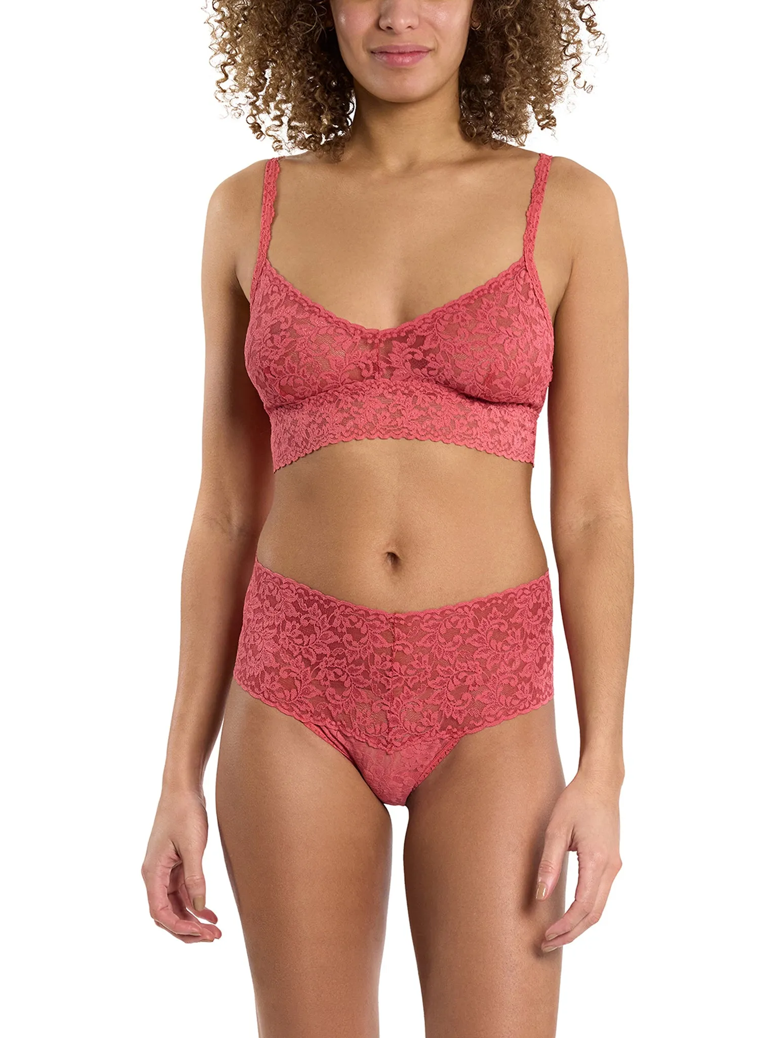 Retro Lace Thong Naples Red Black Friday Sale sold by Hanky Panky product image thumbnail 3