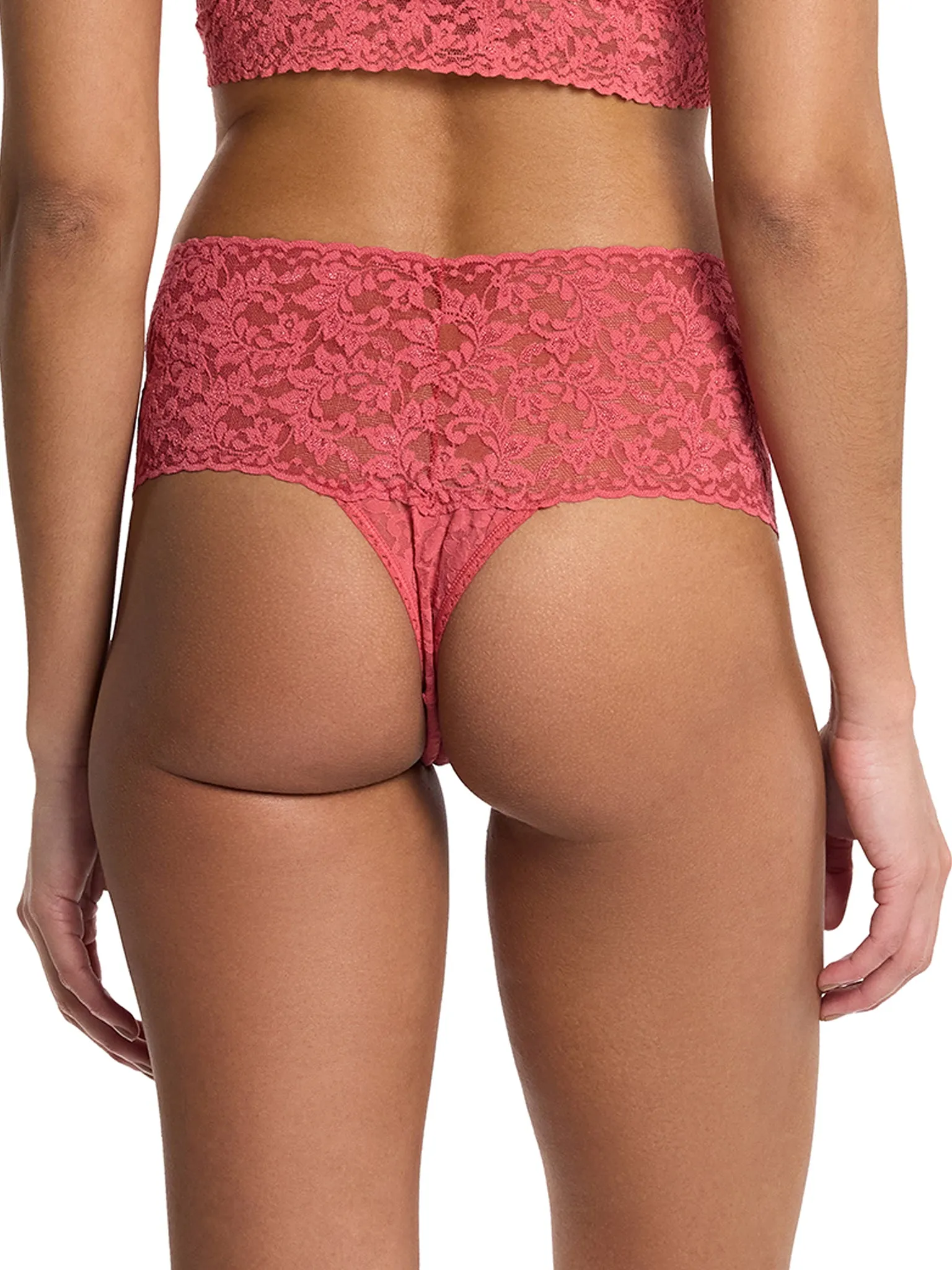 Retro Lace Thong Naples Red Black Friday Sale sold by Hanky Panky product image thumbnail 2