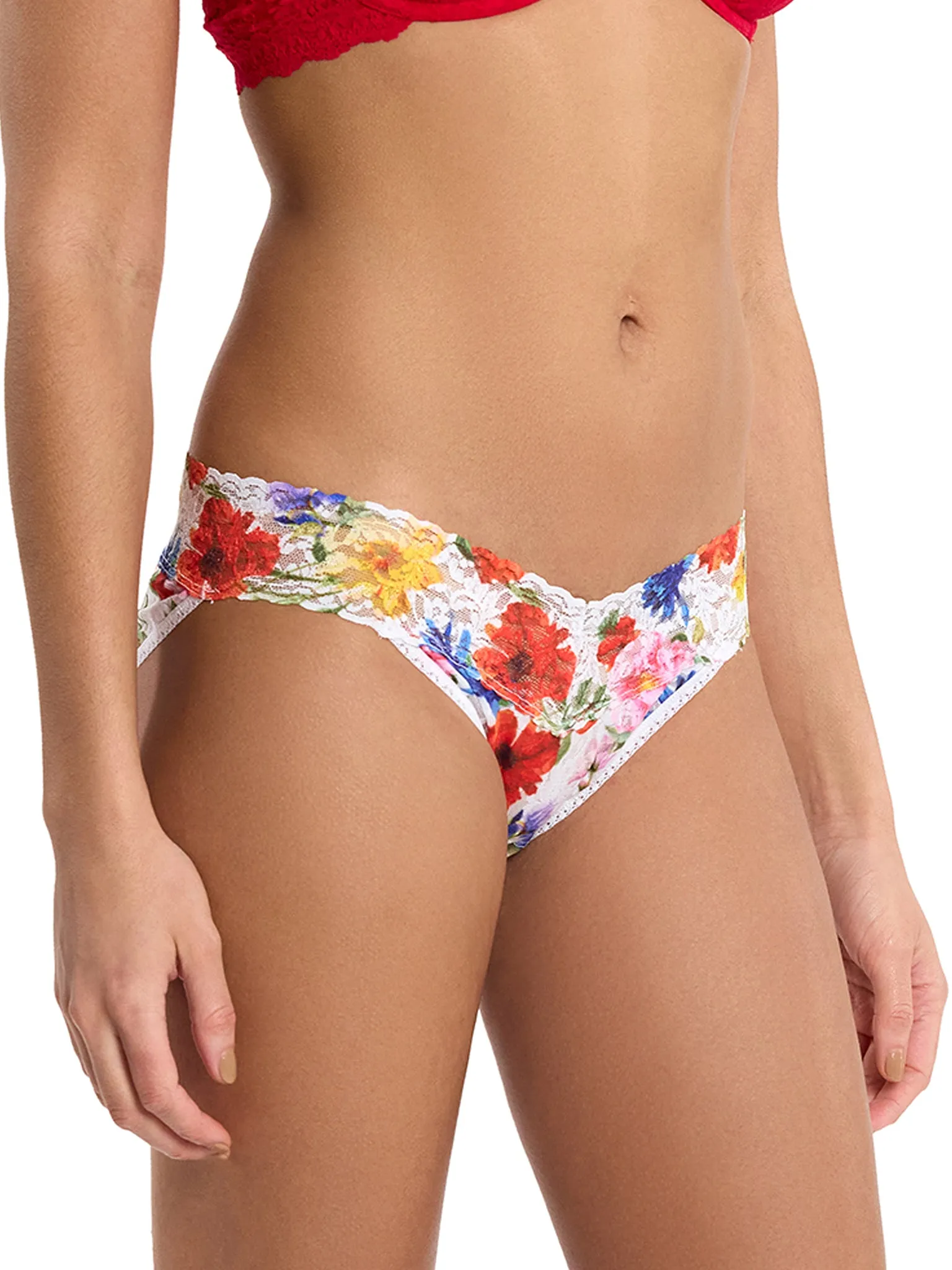 Printed Signature Lace® V-Kini Meadow Mix White Sale sold by Hanky Panky product image thumbnail 4