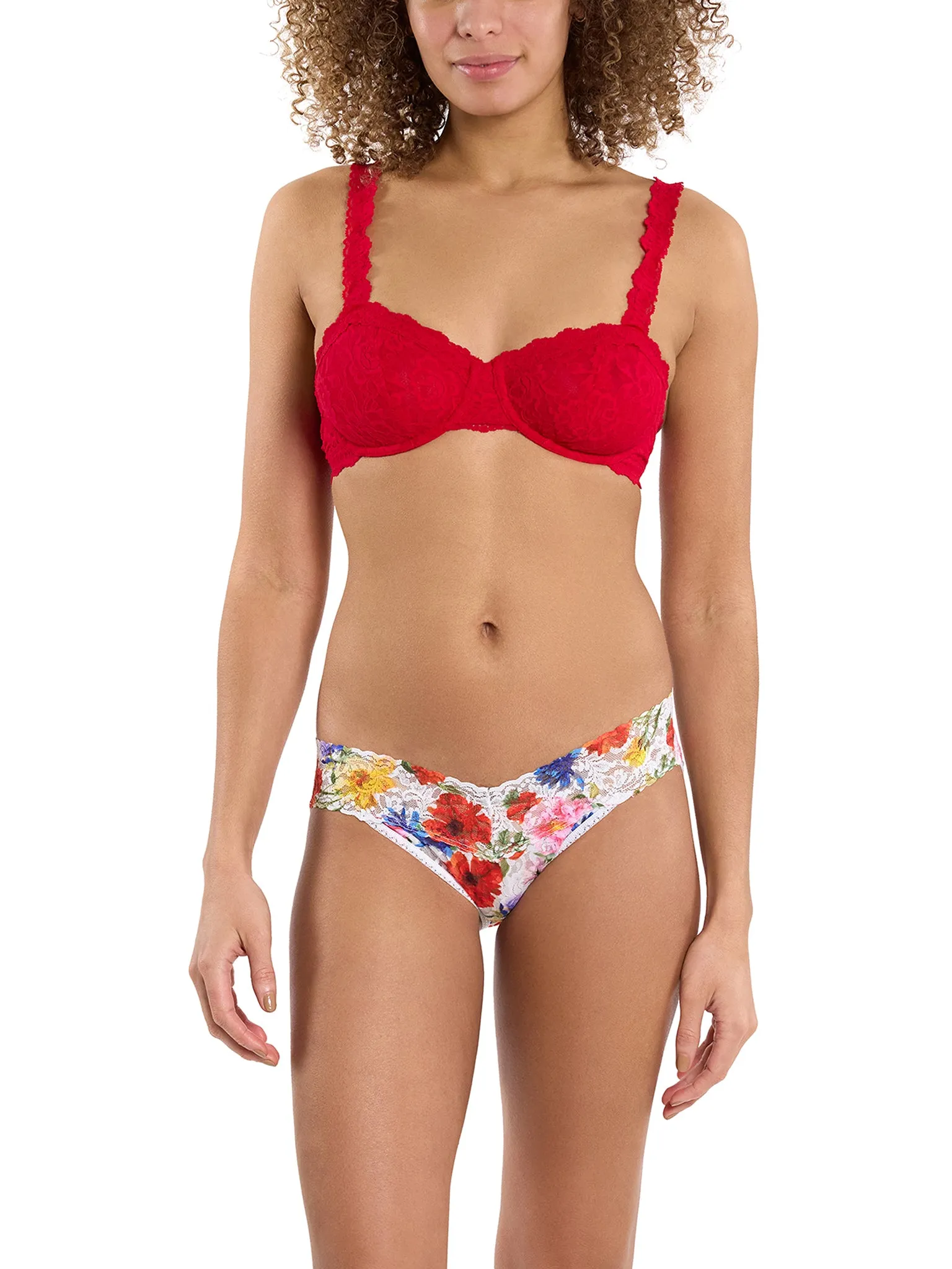 Printed Signature Lace® V-Kini Meadow Mix White Sale sold by Hanky Panky product image thumbnail 5