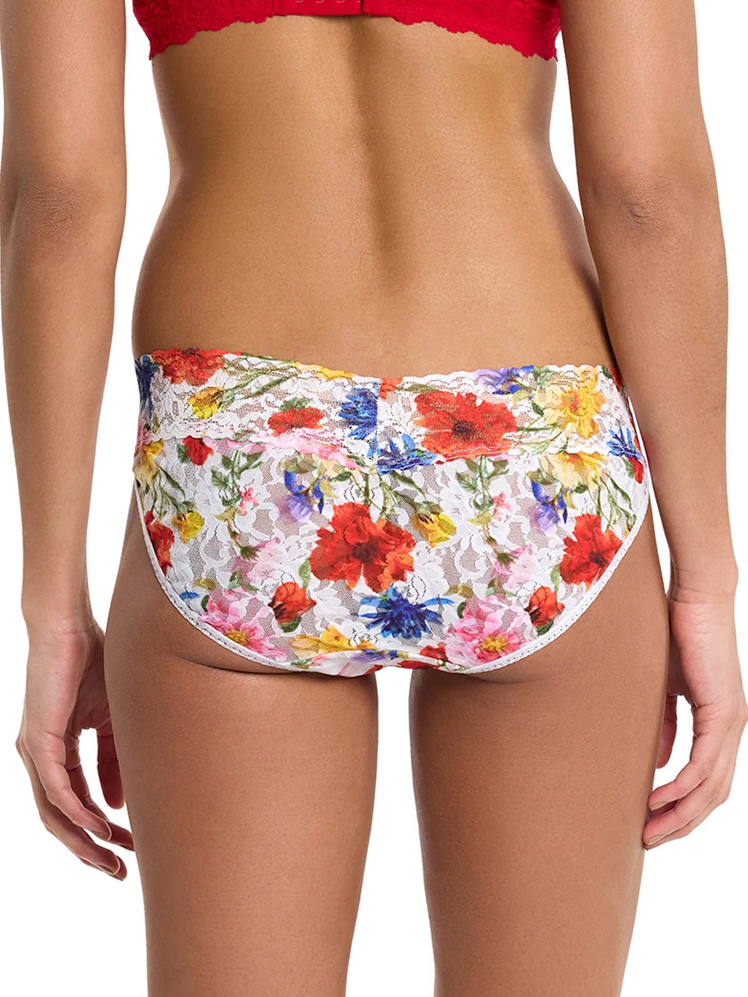 Printed Signature Lace® V-Kini Meadow Mix White Sale sold by Hanky Panky product image thumbnail 3