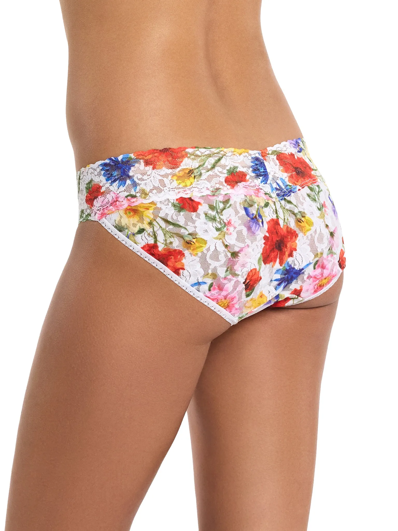 Printed Signature Lace® V-Kini Meadow Mix White Sale sold by Hanky Panky product image thumbnail 2
