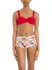 Printed Signature Lace® High Rise Boyshort Meadow Mix White sold by Hanky Panky