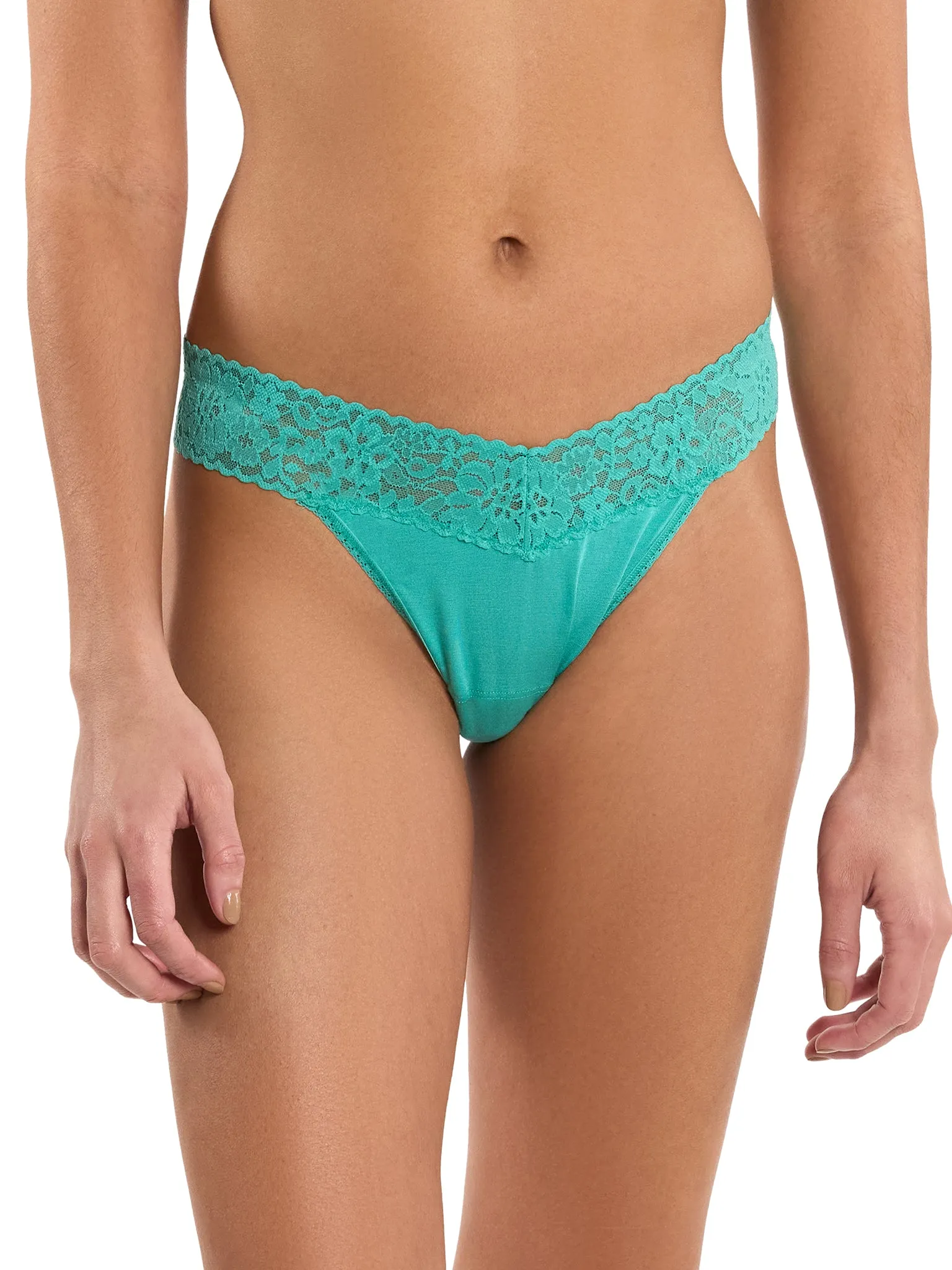 DreamEase™ Original Rise Thong Euphoric Green sold by Hanky Panky