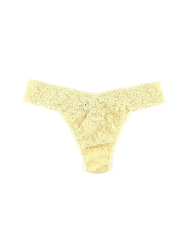 Signature Lace® Original Rise Thong Shortcake Yellow Sale sold by Hanky Panky