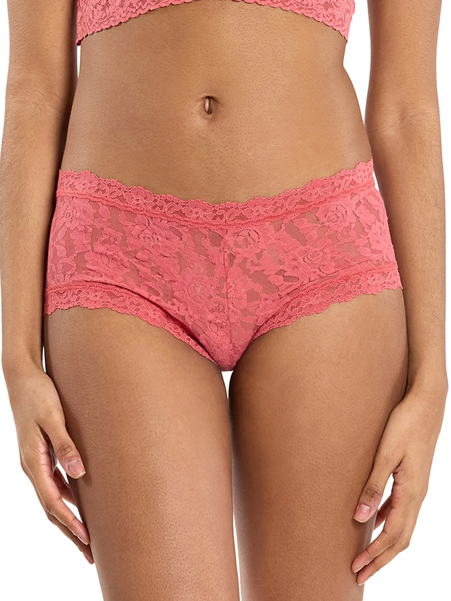 Signature Lace® Boyshort Naples Red Sale sold by Hanky Panky