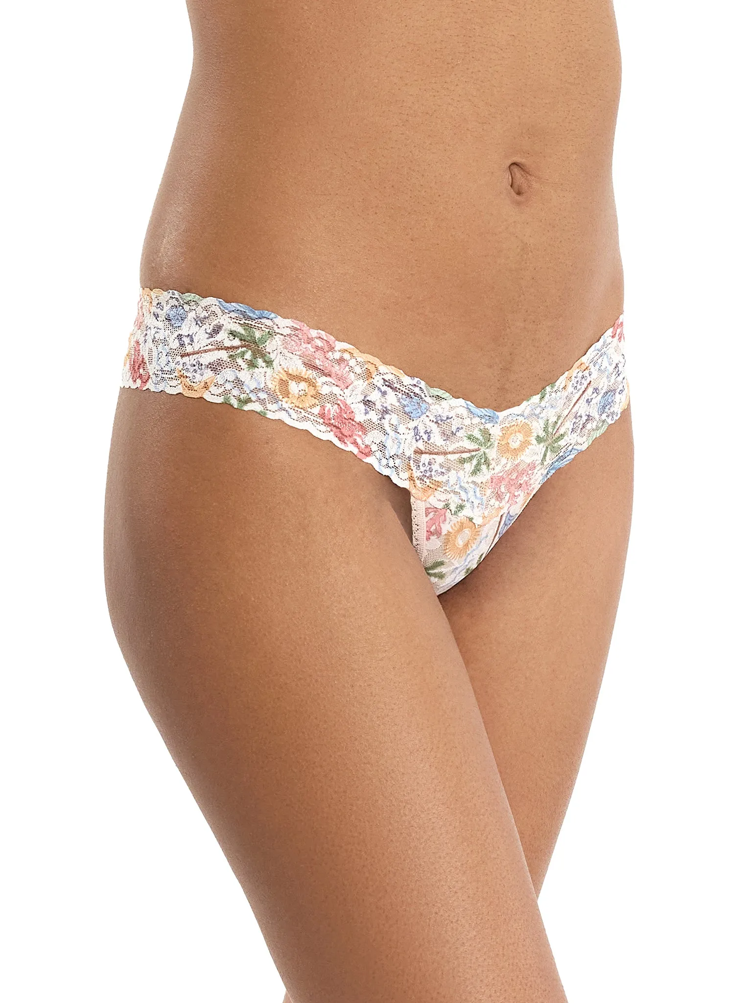 Printed Signature Lace® Low Rise Thong By The Sea Beige Black Friday Sale sold by Hanky Panky product image thumbnail 3