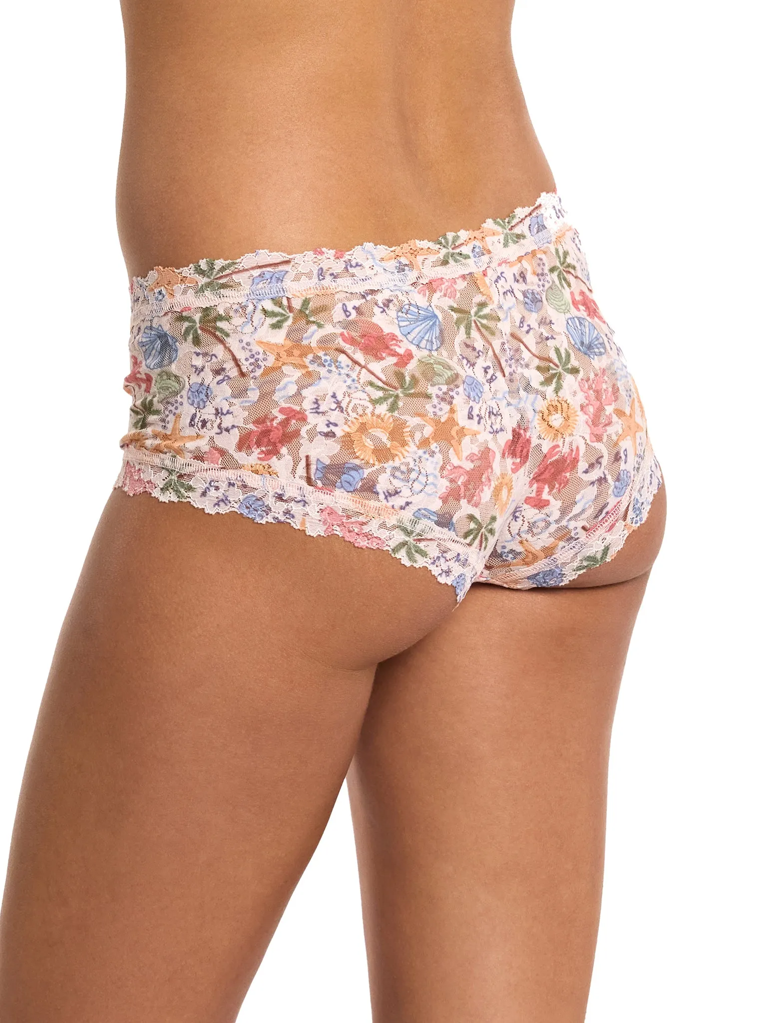 Printed Signature Lace® Boyshort By The Sea Beige Sale sold by Hanky Panky product image thumbnail 3
