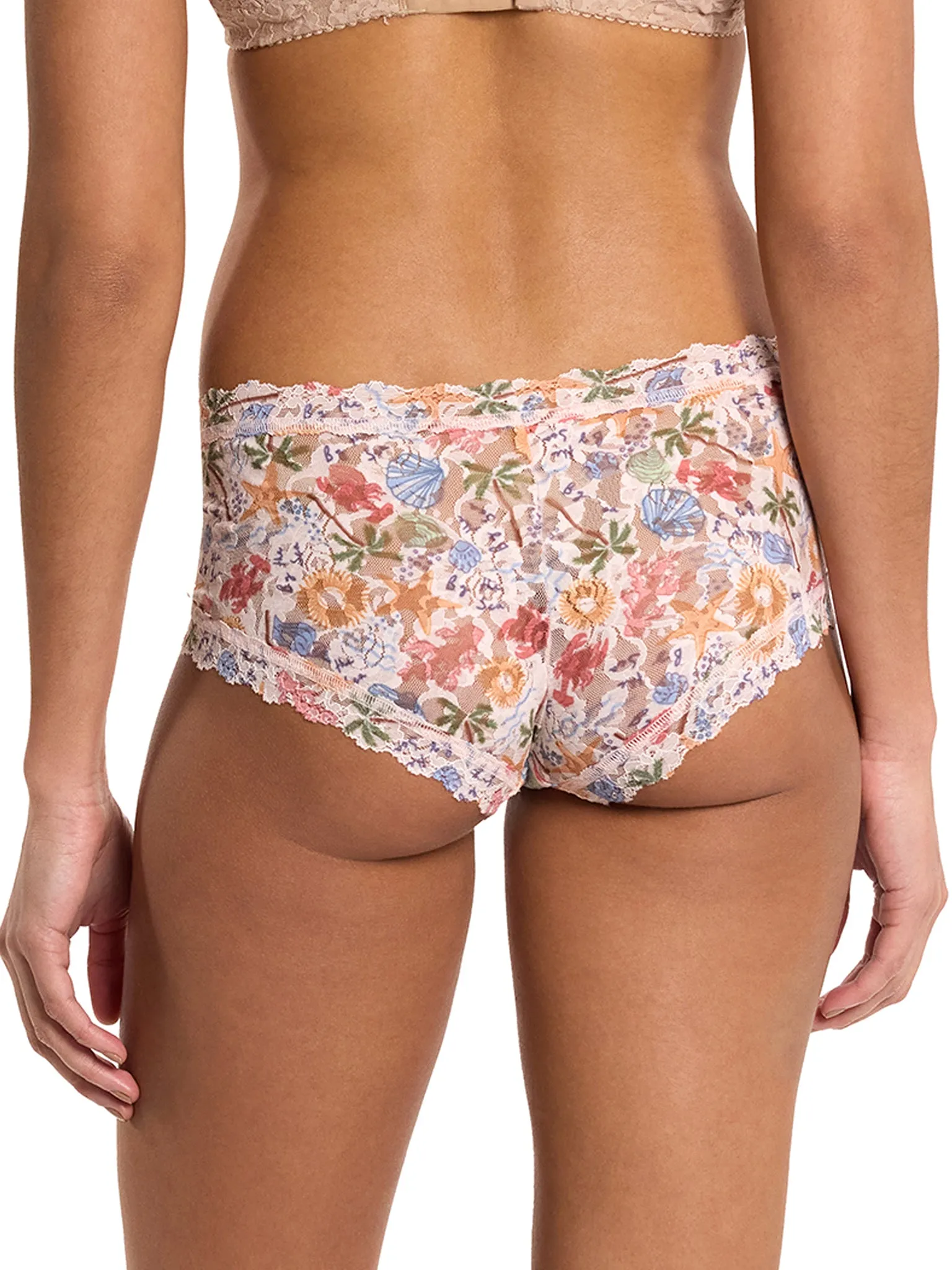 Printed Signature Lace® Boyshort By The Sea Beige Sale sold by Hanky Panky product image thumbnail 2
