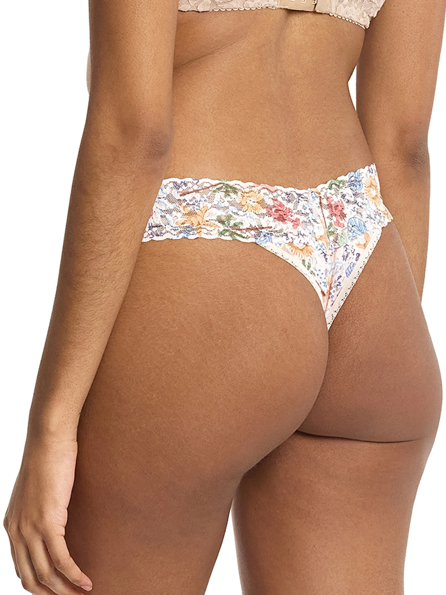 Printed Signature Lace® Original Rise Thong By The Sea Beige Black Friday Sale sold by Hanky Panky product image thumbnail 3