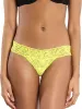 Signature Lace® Low Rise Thong Lemon Meringue Yellow sold by Hanky Panky