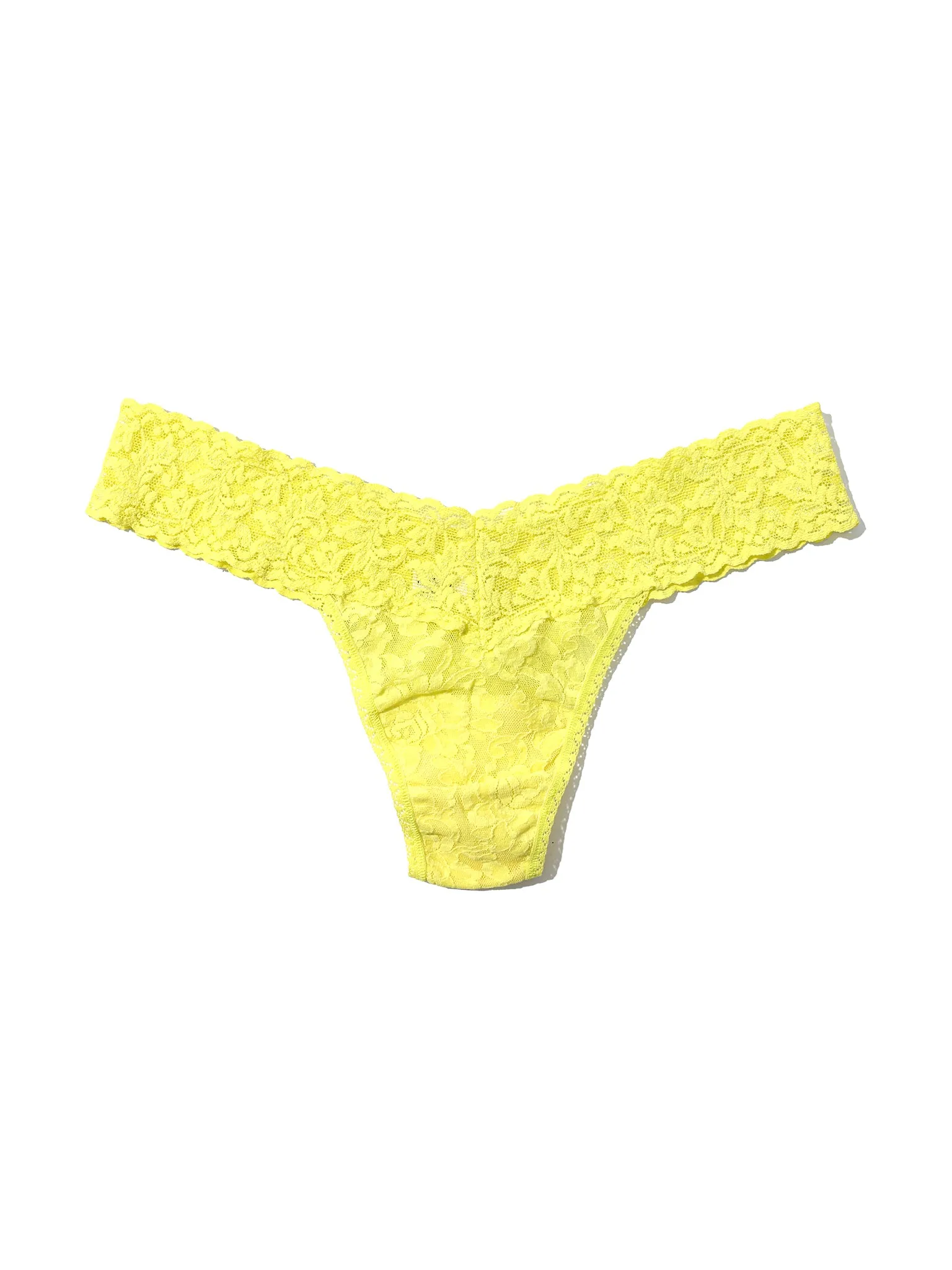 4911® Signature Lace® Low Rise Thong Lemon Meringue Yellow sold by Hanky Panky product image thumbnail 4