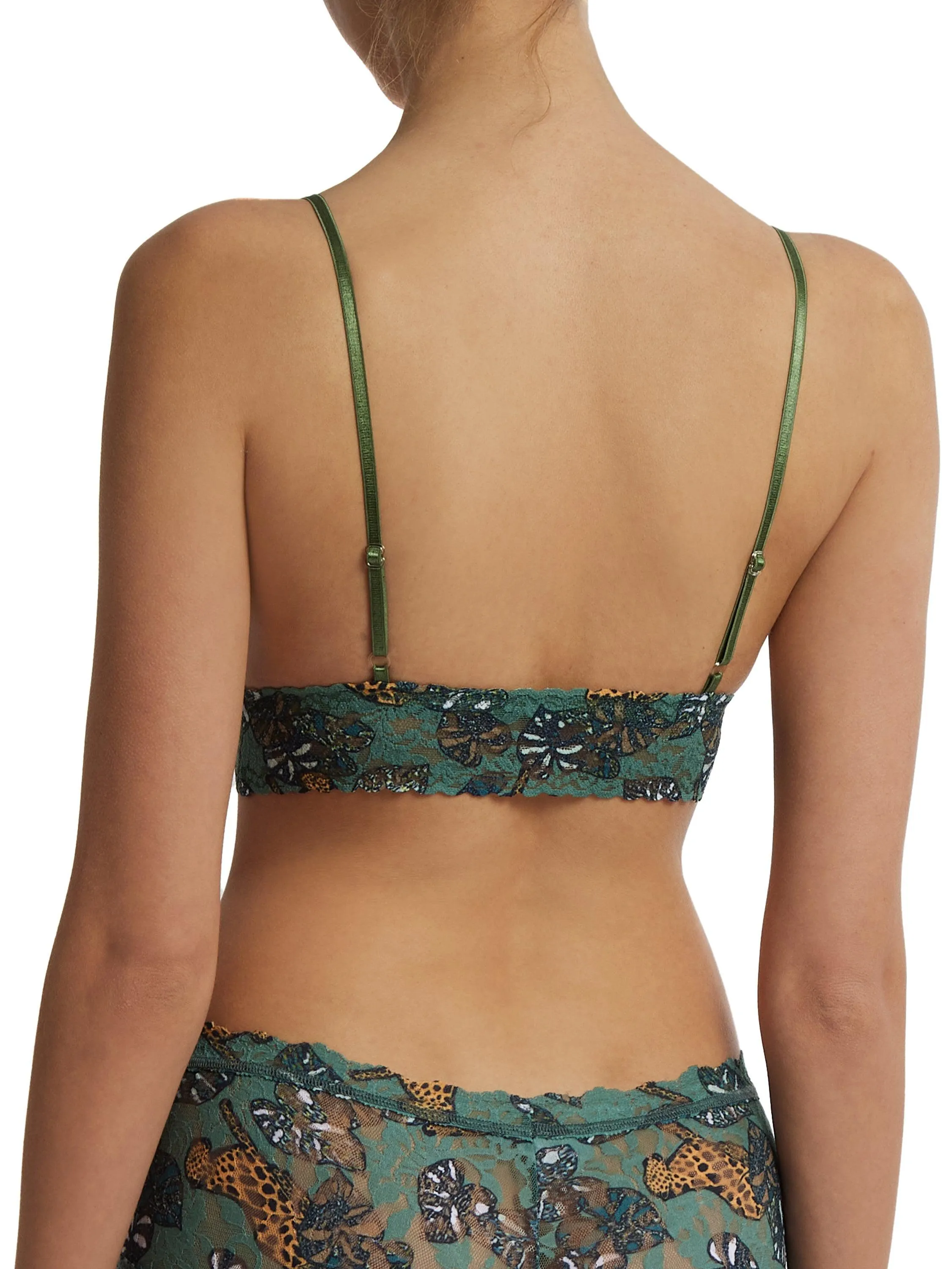 Printed Signature Lace Padded Triangle Bralette Prowling sold by Hanky Panky product image thumbnail 3