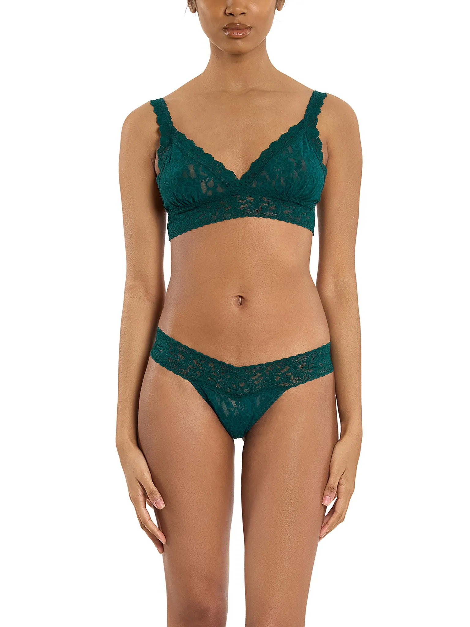 Signature Lace® Low Rise Thong Mountain Green sold by Hanky Panky product image thumbnail 2
