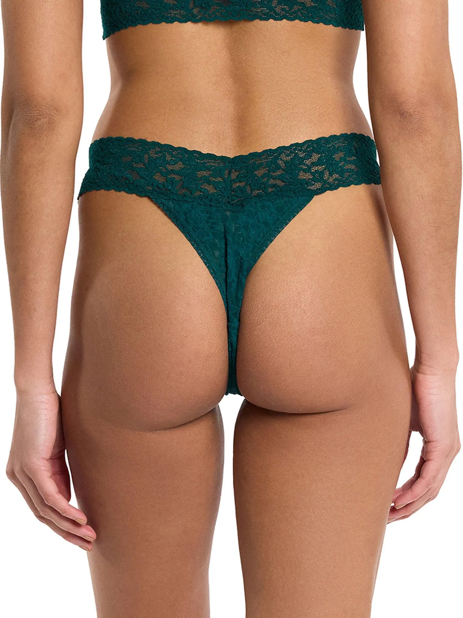 Signature Lace® Original Rise Thong Mountain Green - Black Friday Sale sold by Hanky Panky product image thumbnail 2