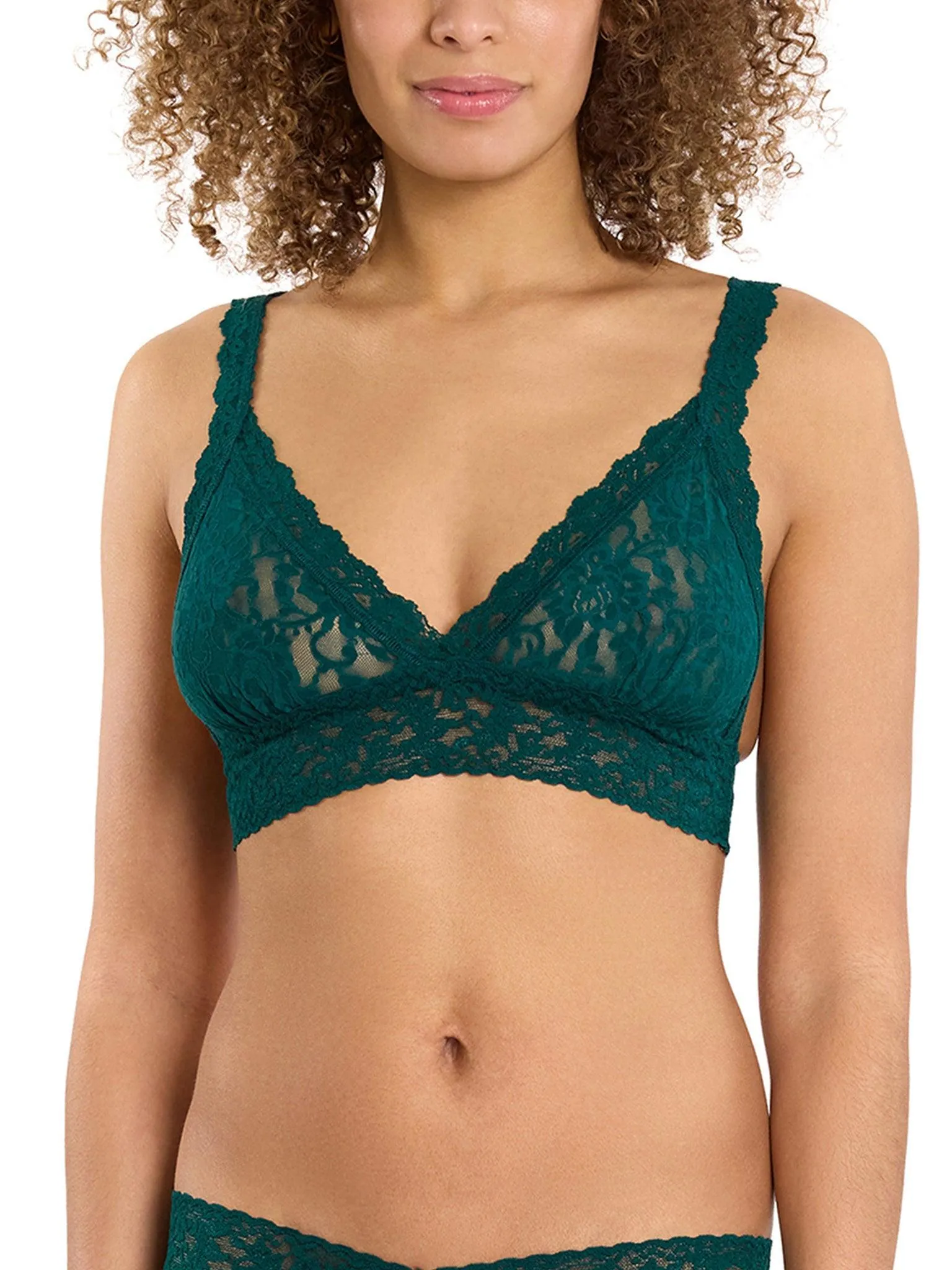 Signature Lace® Crossover Bralette Mountain Green Sale sold by Hanky Panky product image thumbnail 3
