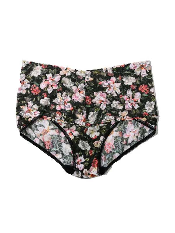 Plus Size Printed Retro Lace V-Kini Dark Room Blooms Sale sold by Hanky Panky
