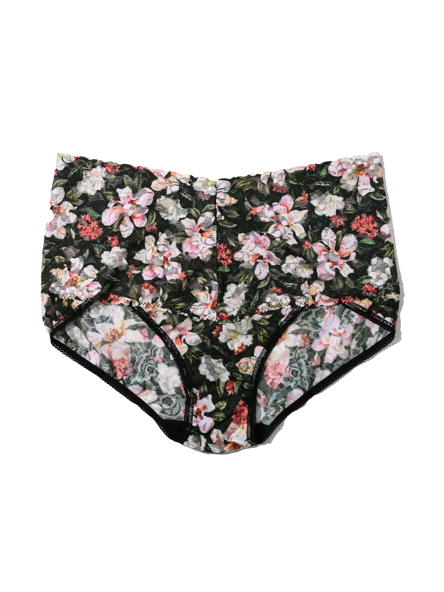 Plus Size Printed Retro Lace V-Kini Dark Room Blooms Sale sold by Hanky Panky