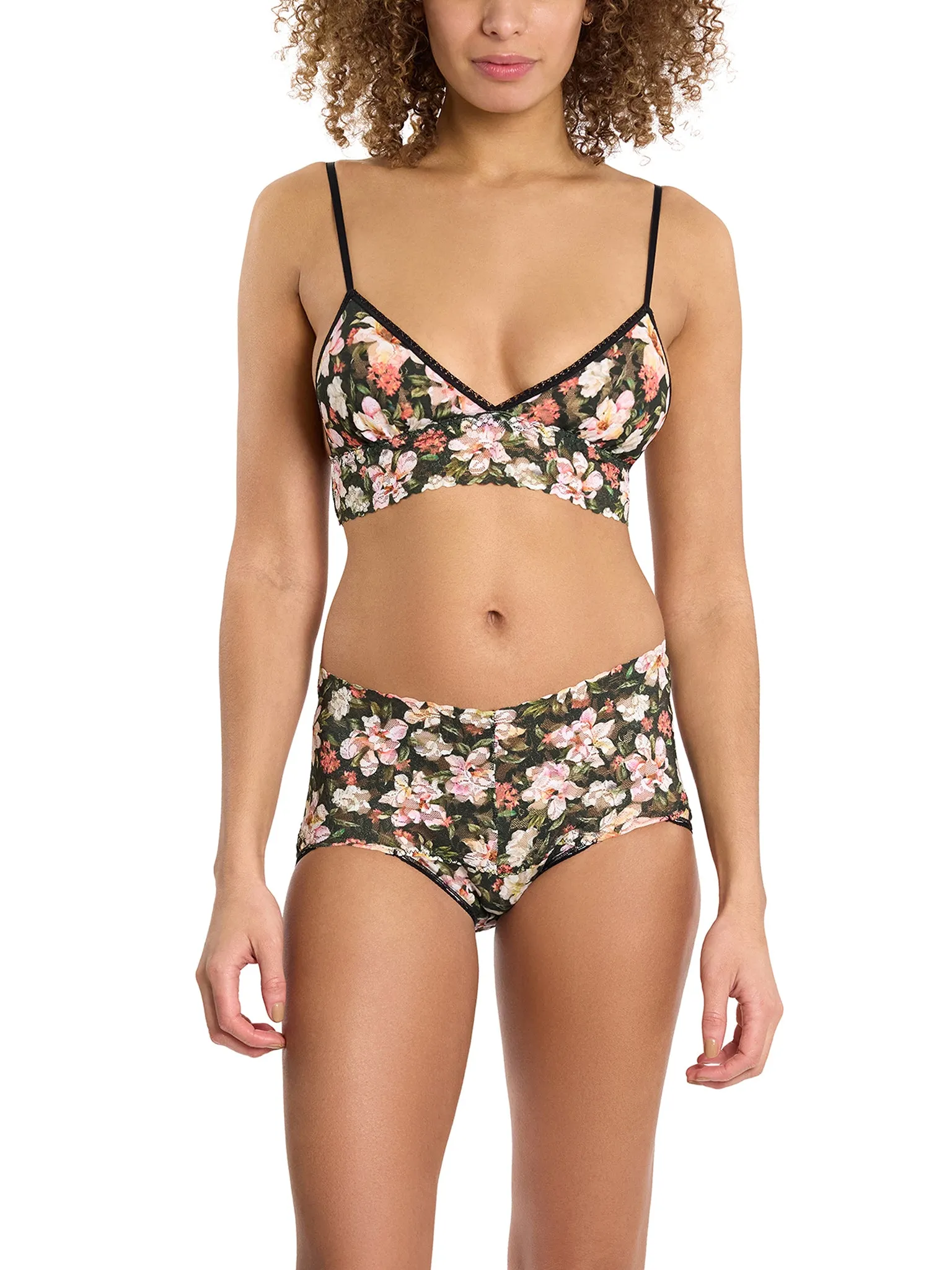 Printed Retro Lace V-Kini Dark Room Blooms Sale sold by Hanky Panky product image thumbnail 3