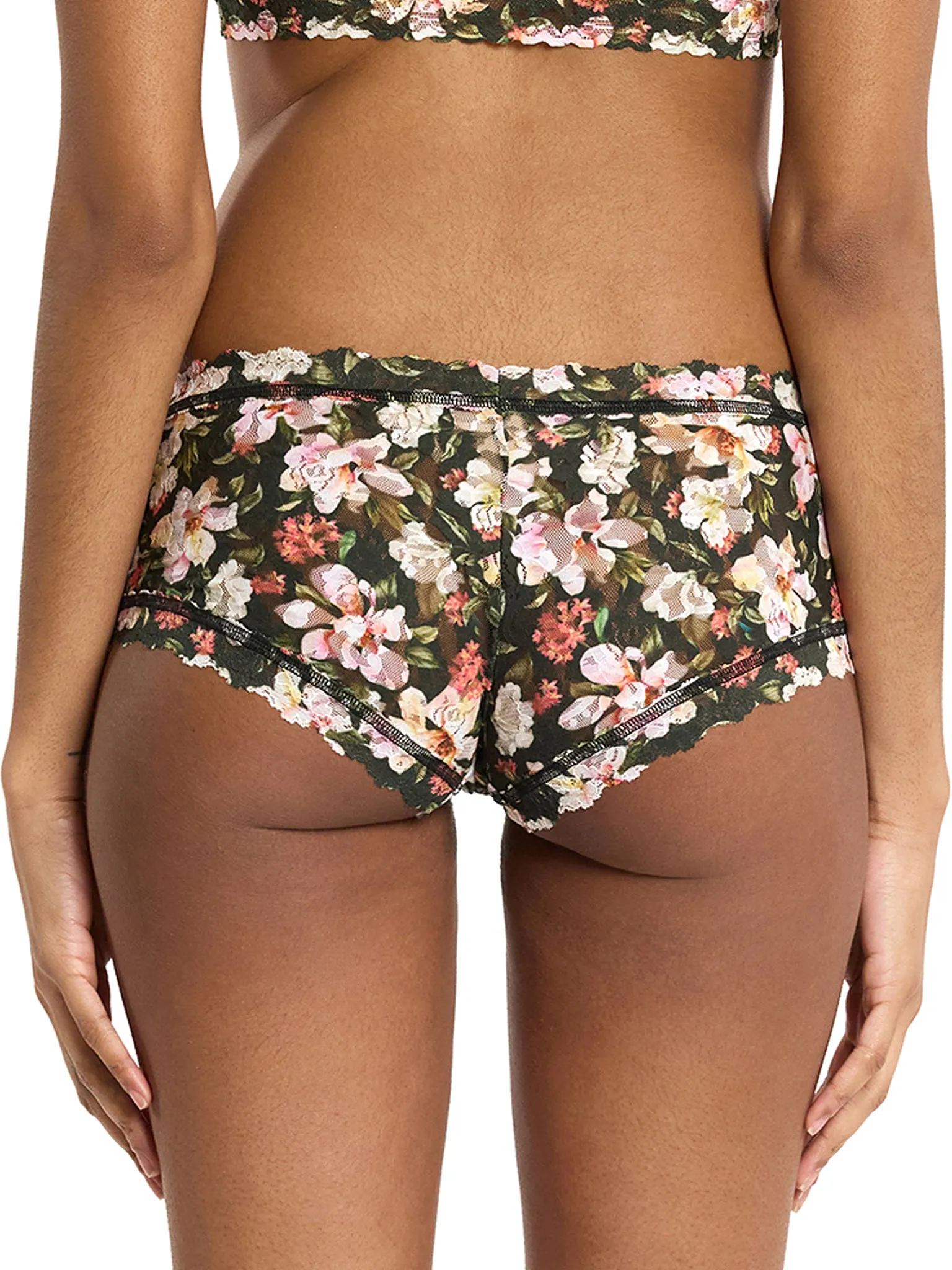 Printed Signature Lace® Boyshort Dark Room Blooms Sale sold by Hanky Panky product image thumbnail 2