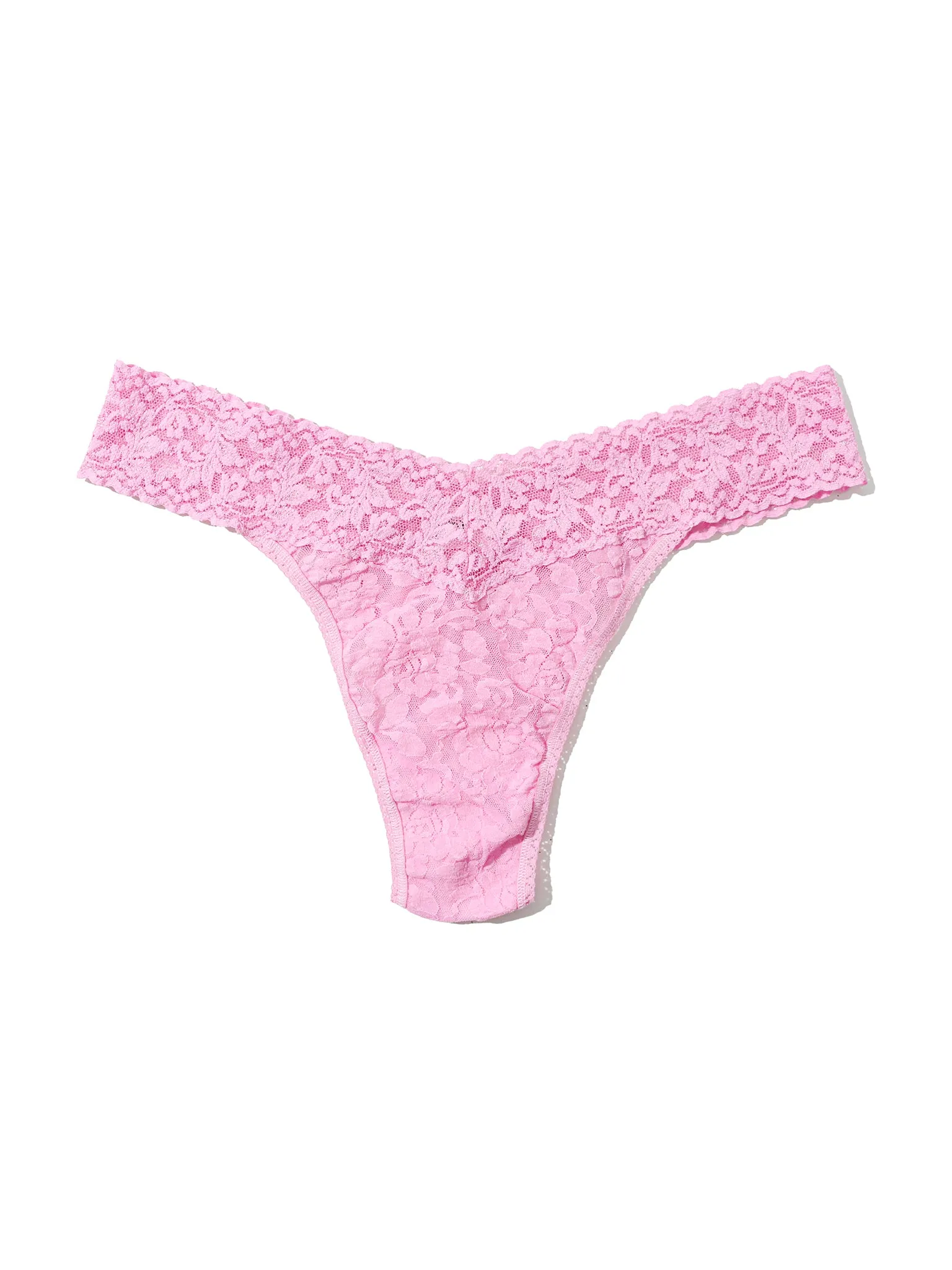 Signature Lace® Original Rise Thong Strawberry Lemonade Pink Sale sold by Hanky Panky product image thumbnail 5