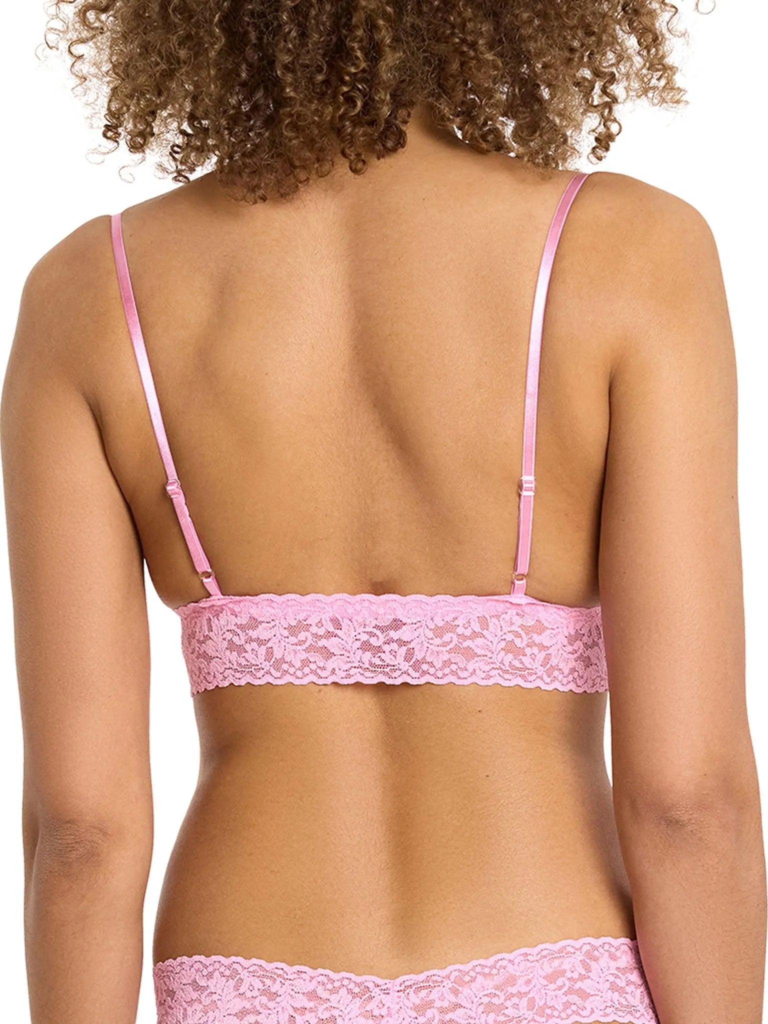 Signature Lace® Padded Triangle Bralette Strawberry Lemonade Pink Black Friday Sale sold by Hanky Panky product image thumbnail 3