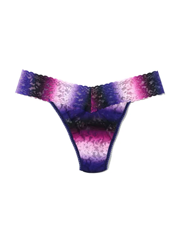 Printed Signature Lace Original Rise Thong  Before Sunset Sale sold by Hanky Panky
