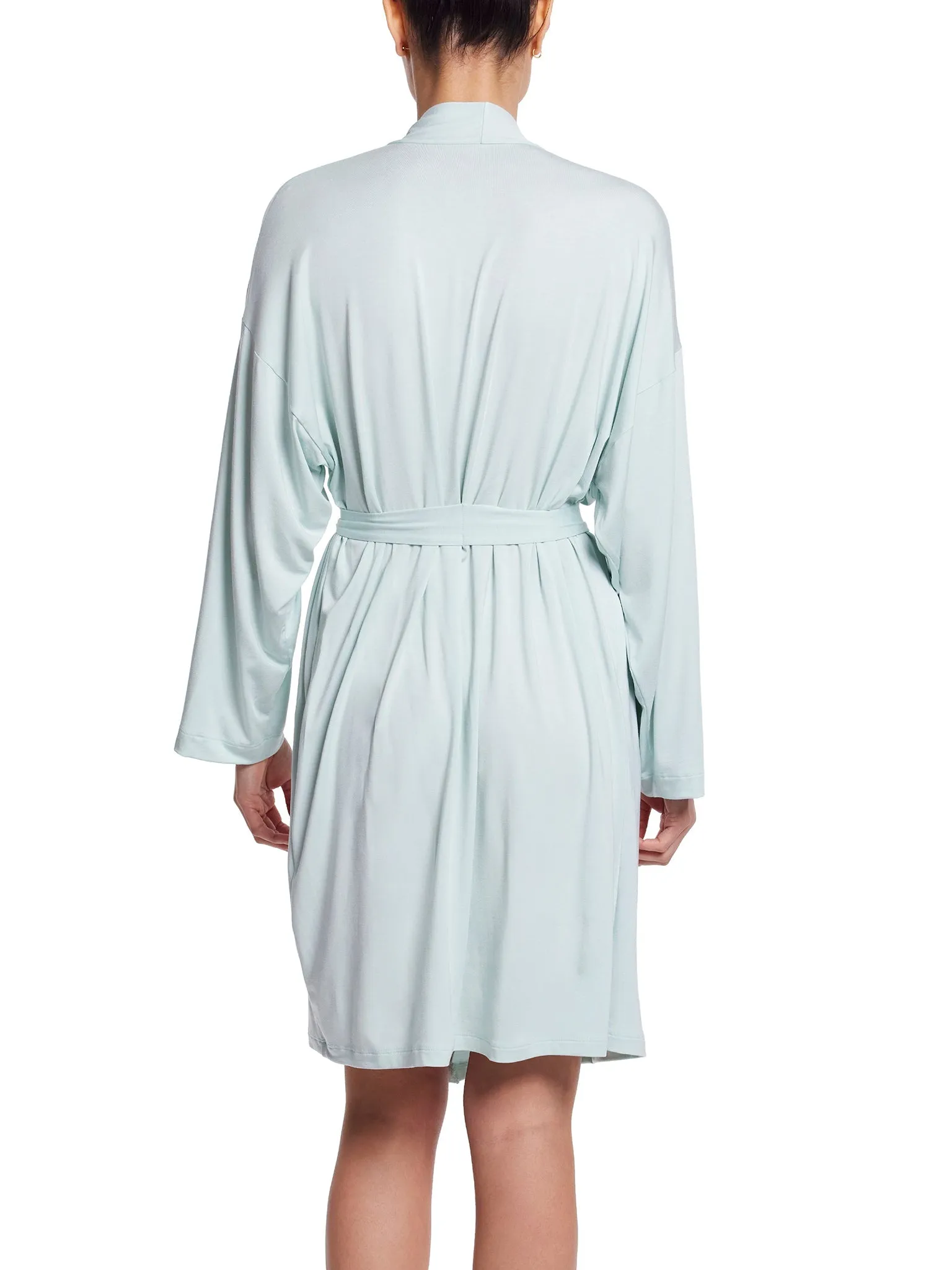 Unwind Knee Length Robe Low Tide Blue Sale sold by Hanky Panky product image thumbnail 2