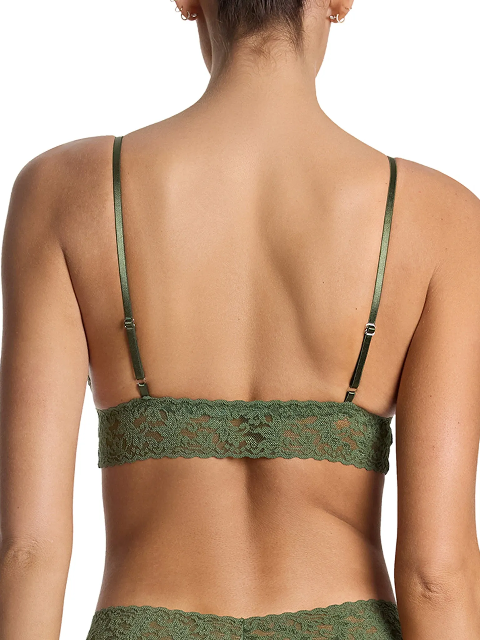 Signature Lace® Padded Triangle Bralette Herb Green sold by Hanky Panky product image thumbnail 5
